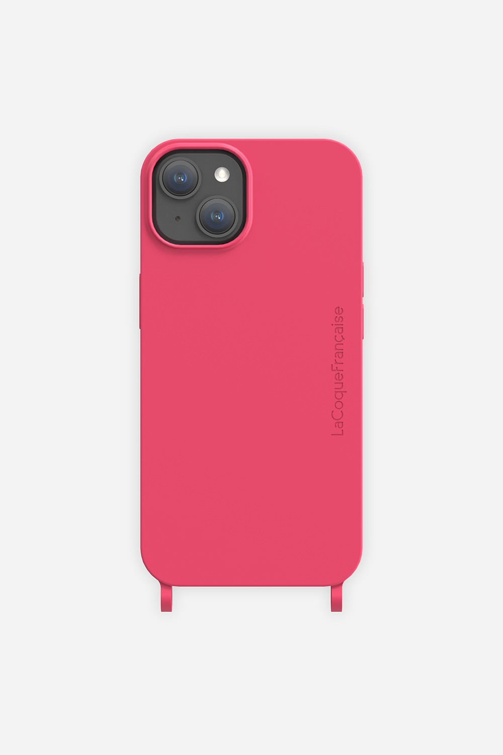 Coque de téléphone soft touch avec anneaux pour iphone 15 plus LA COQUE FRANCAISE Rose
