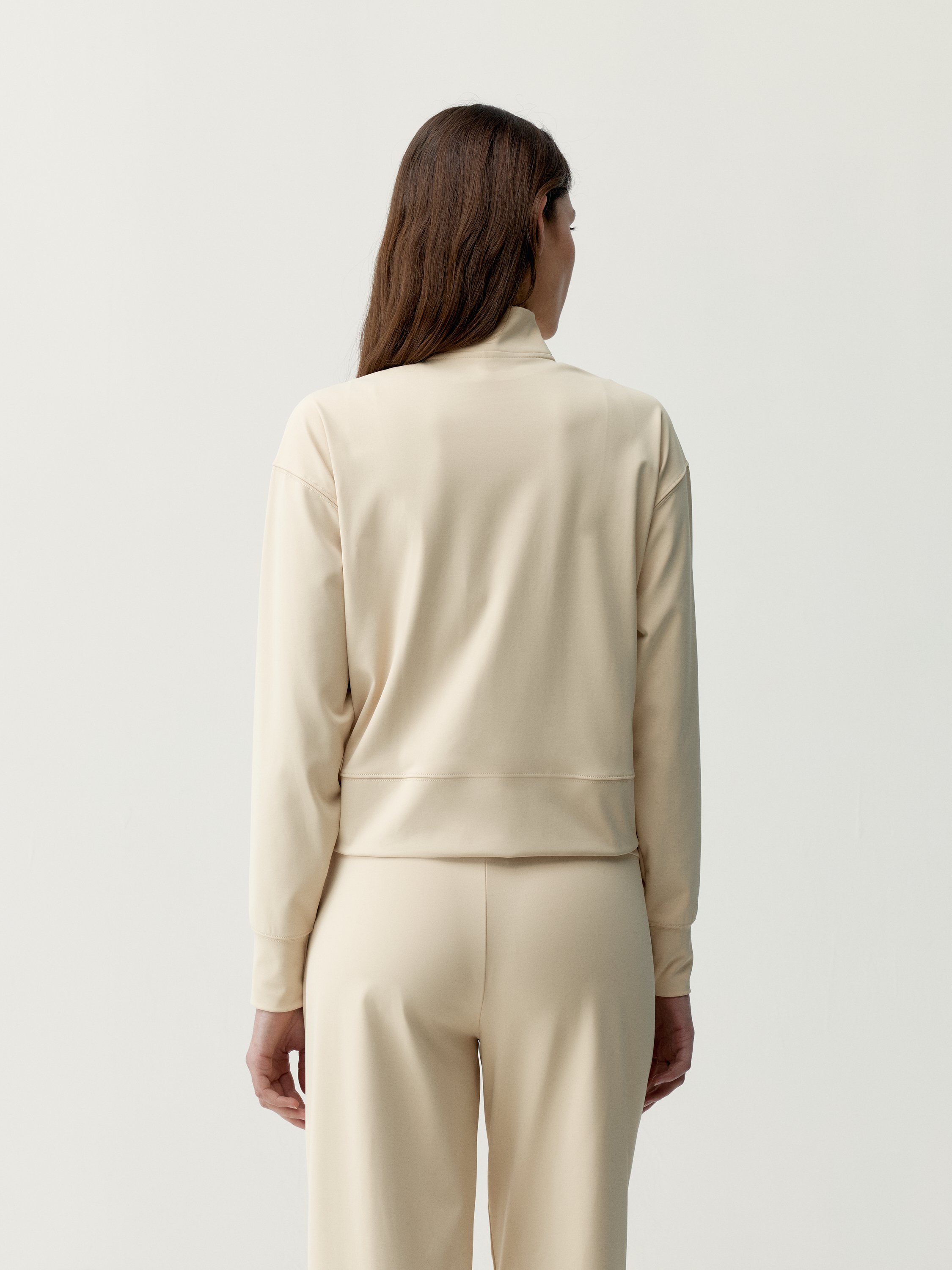 Veste de sport zippée performance athleisure egan BORN Beige