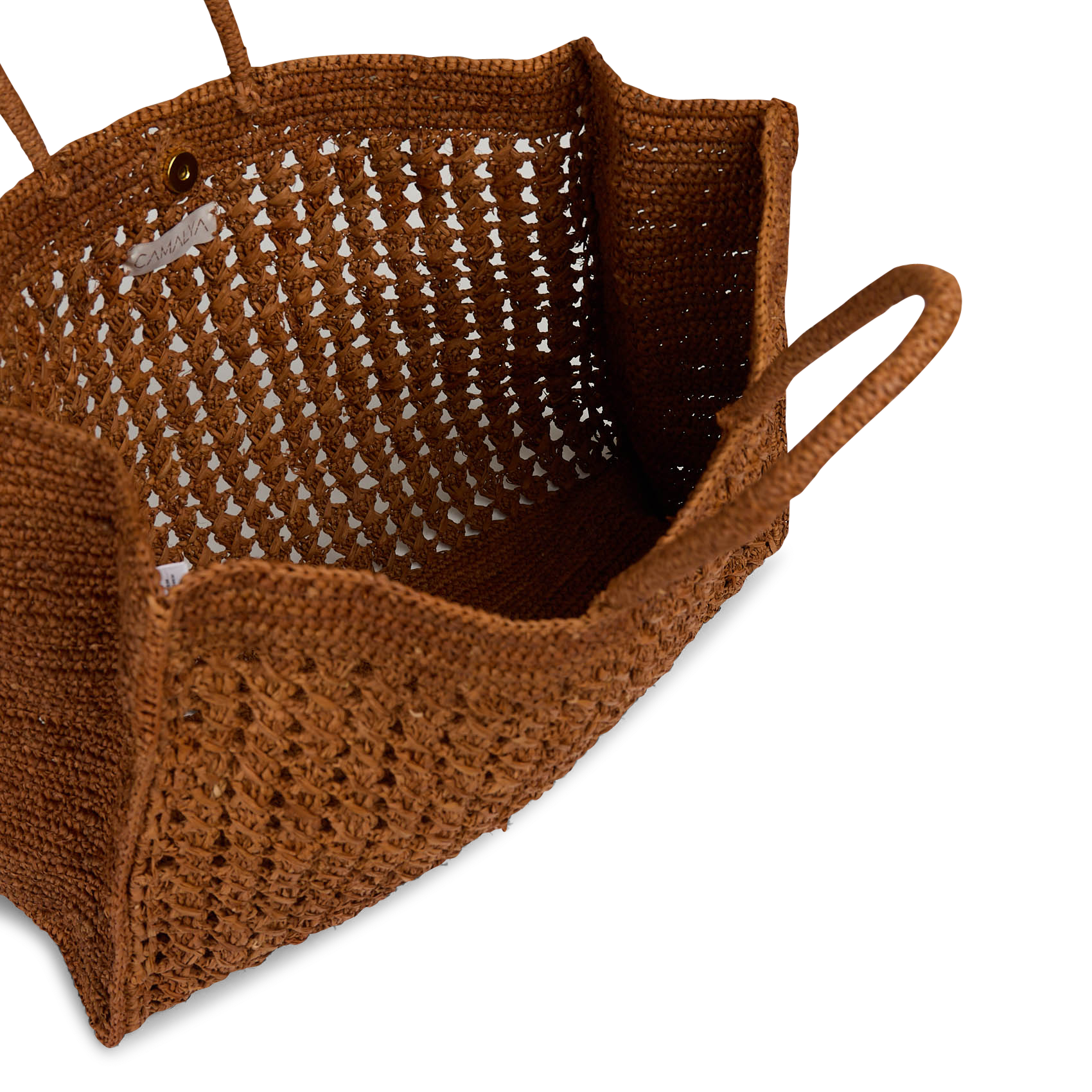 Shopping bag in rafia CAMALYA Beige