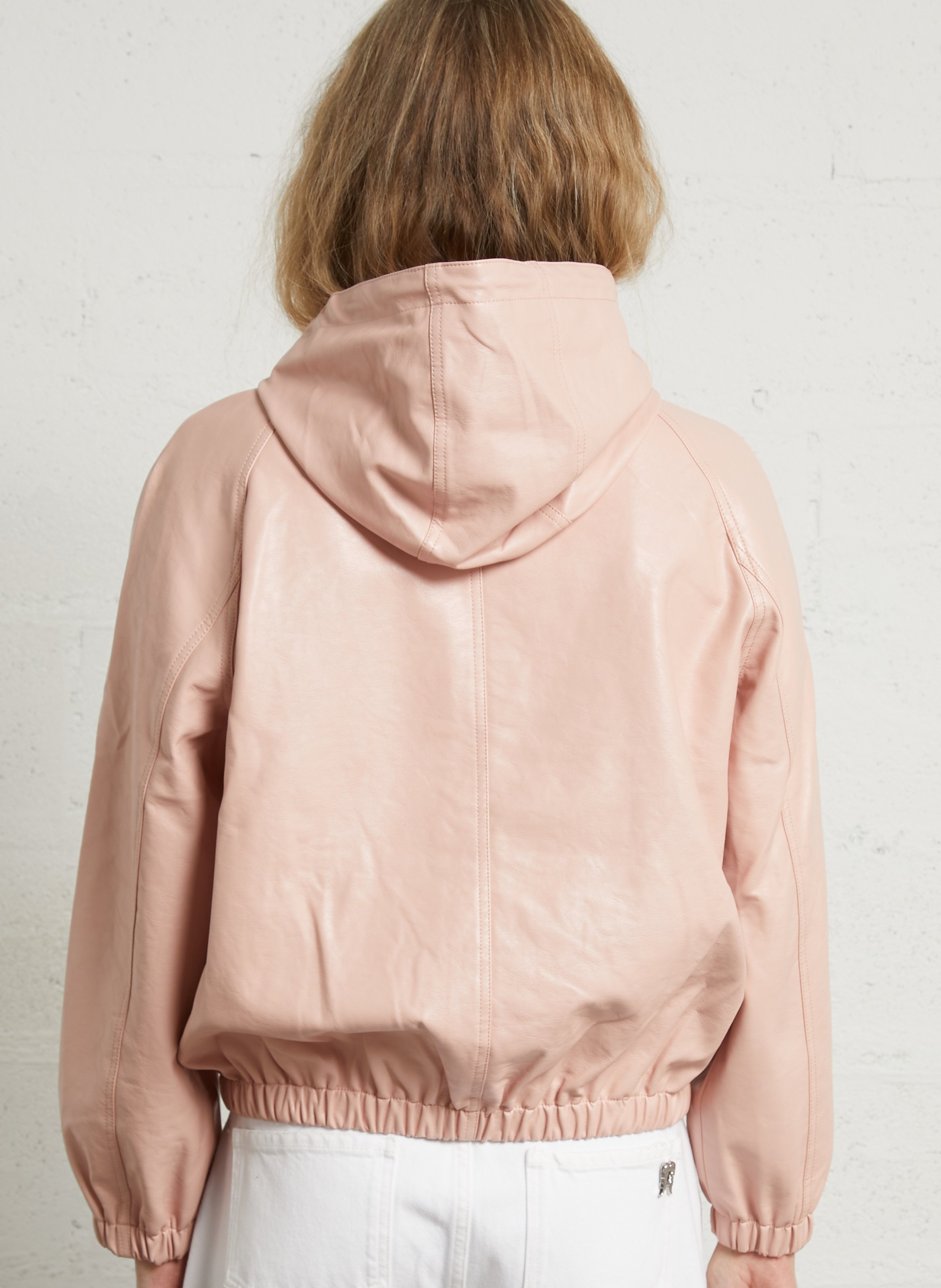 Blouson droit col montant BERENICE Rose