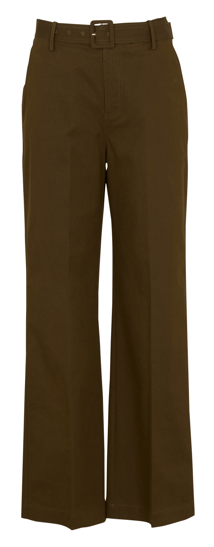 Pantalon droit en coton mélangé MOMONI Vert