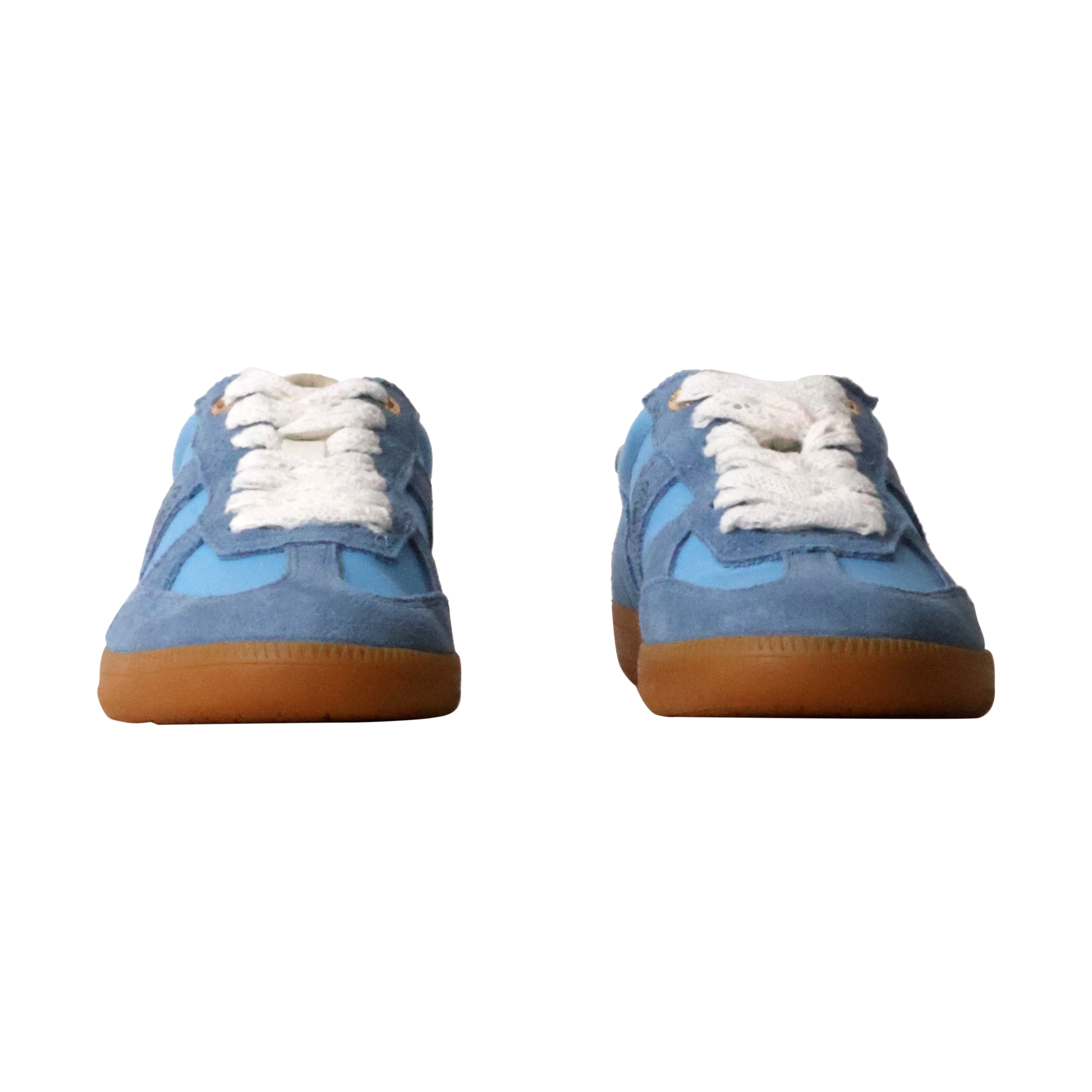 Cherry leather basket EMILIE KARSTON Blue