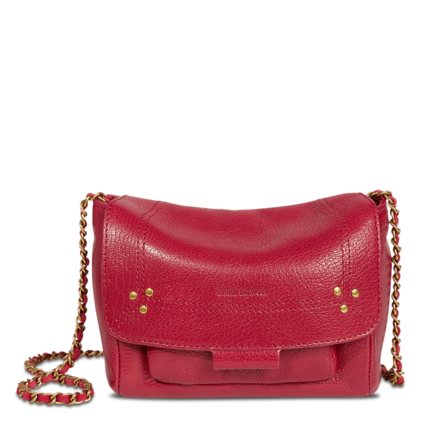 Leather mini shoulder bag JEROME DREYFUSS Red