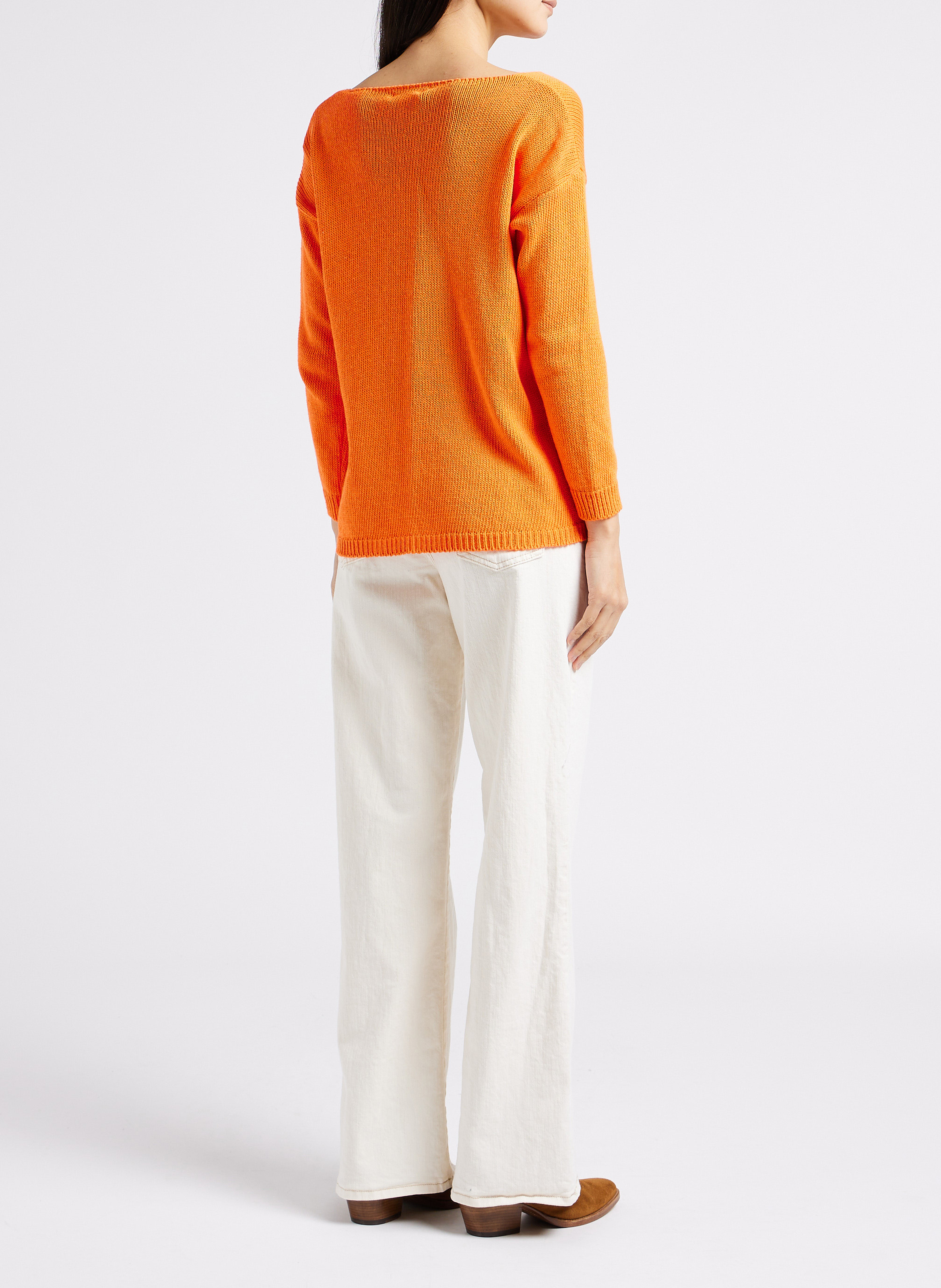 Straight Cut Jeans aus Baumwoll-Mix PLEASE Beige