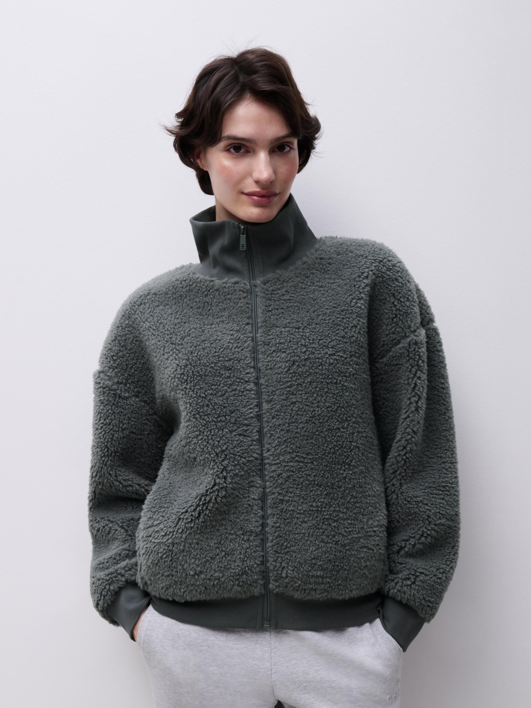 Fleece jacket CHANTELLE Grey