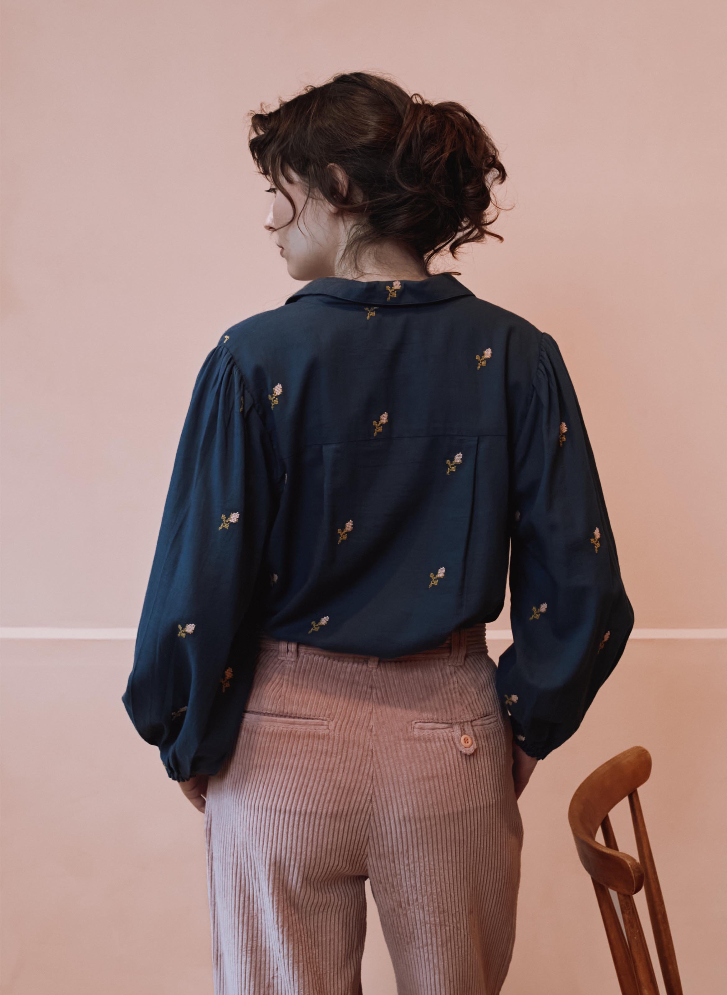 Weite Bluse aus Bio-Baumwolle EMILE ET IDA Schwarz