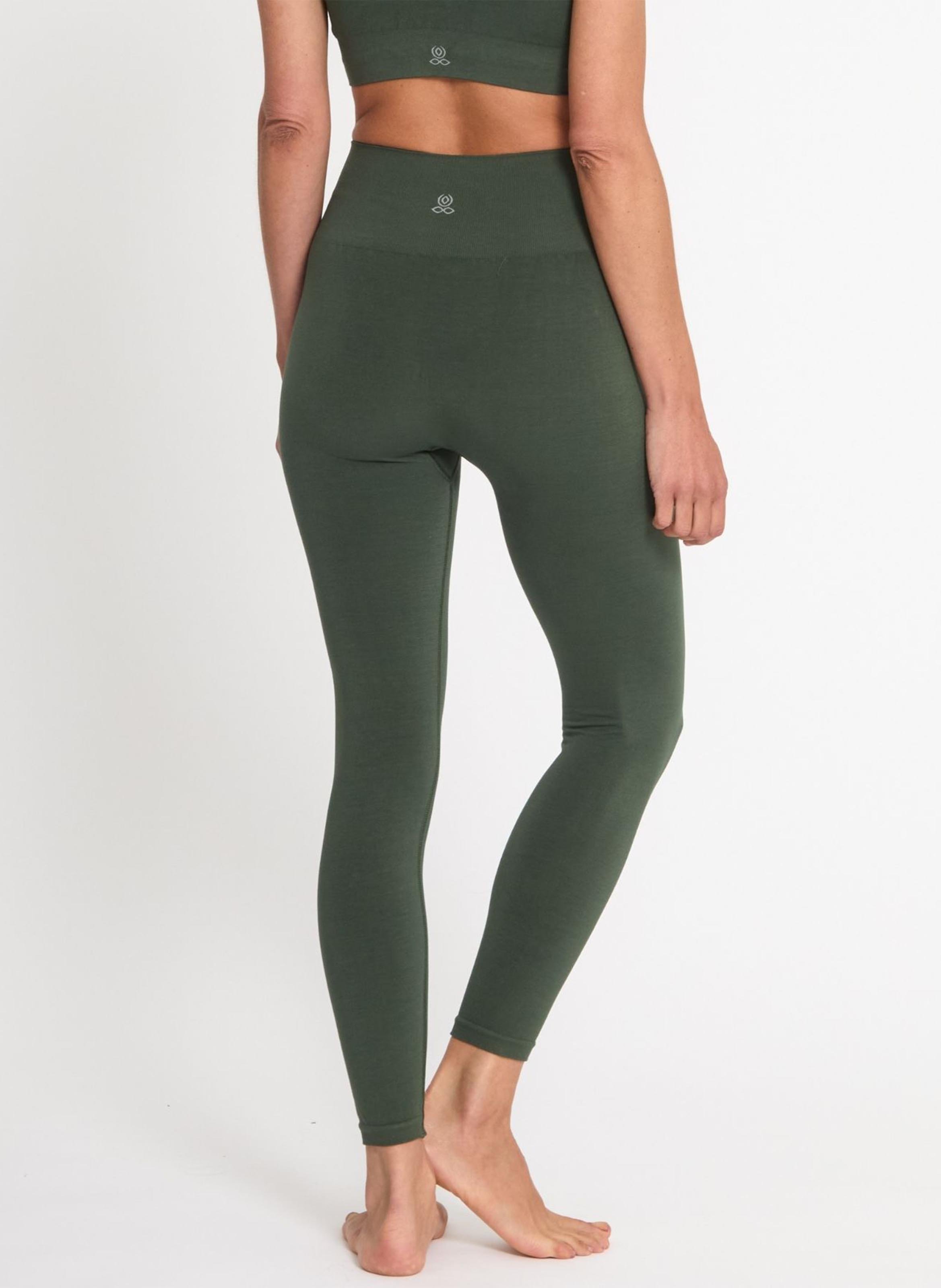 High-waisted sports leggings YOGA SEARCHER Green