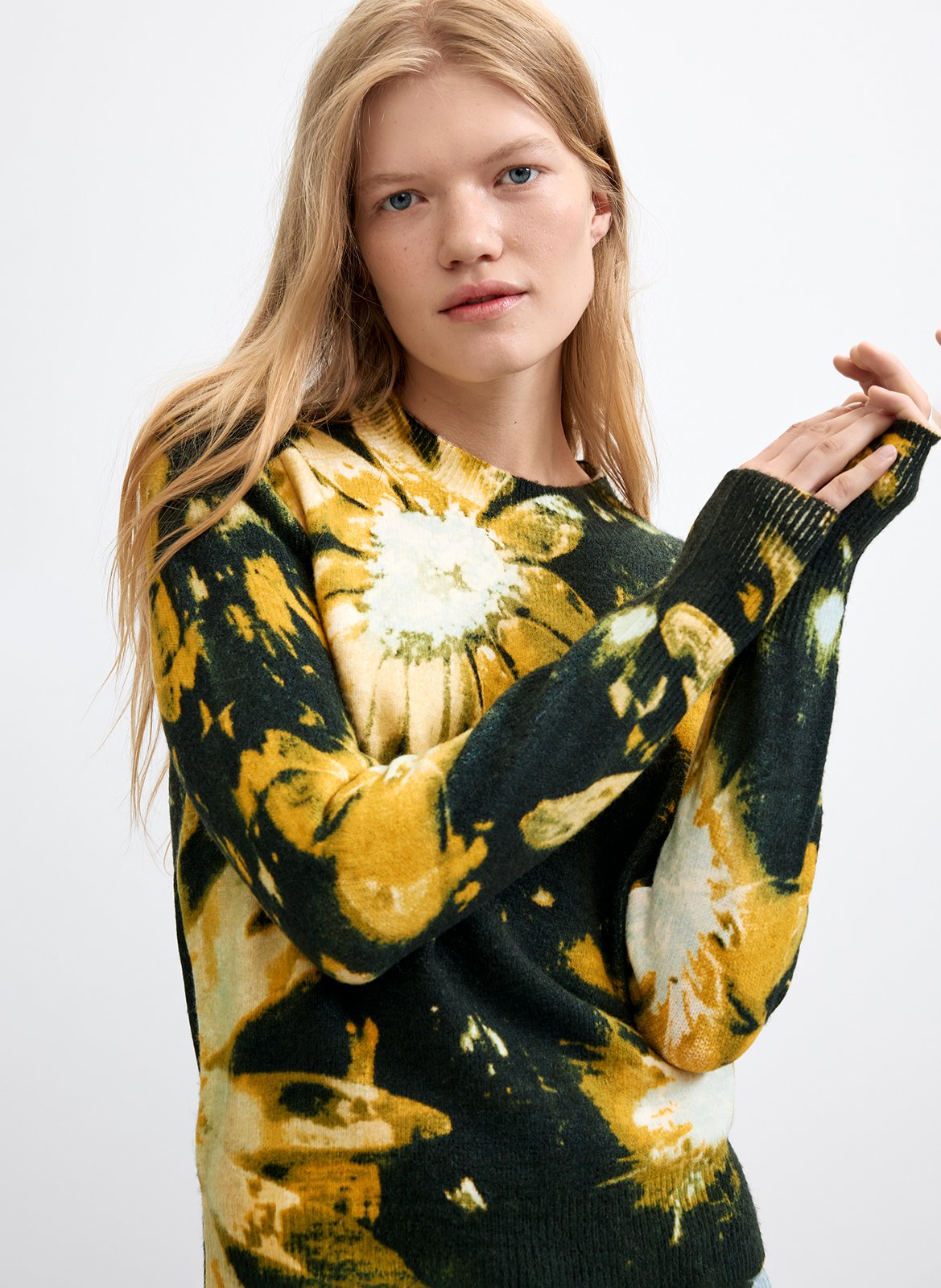 Tee-shirt col rond imprimé DESIGUAL Noir
