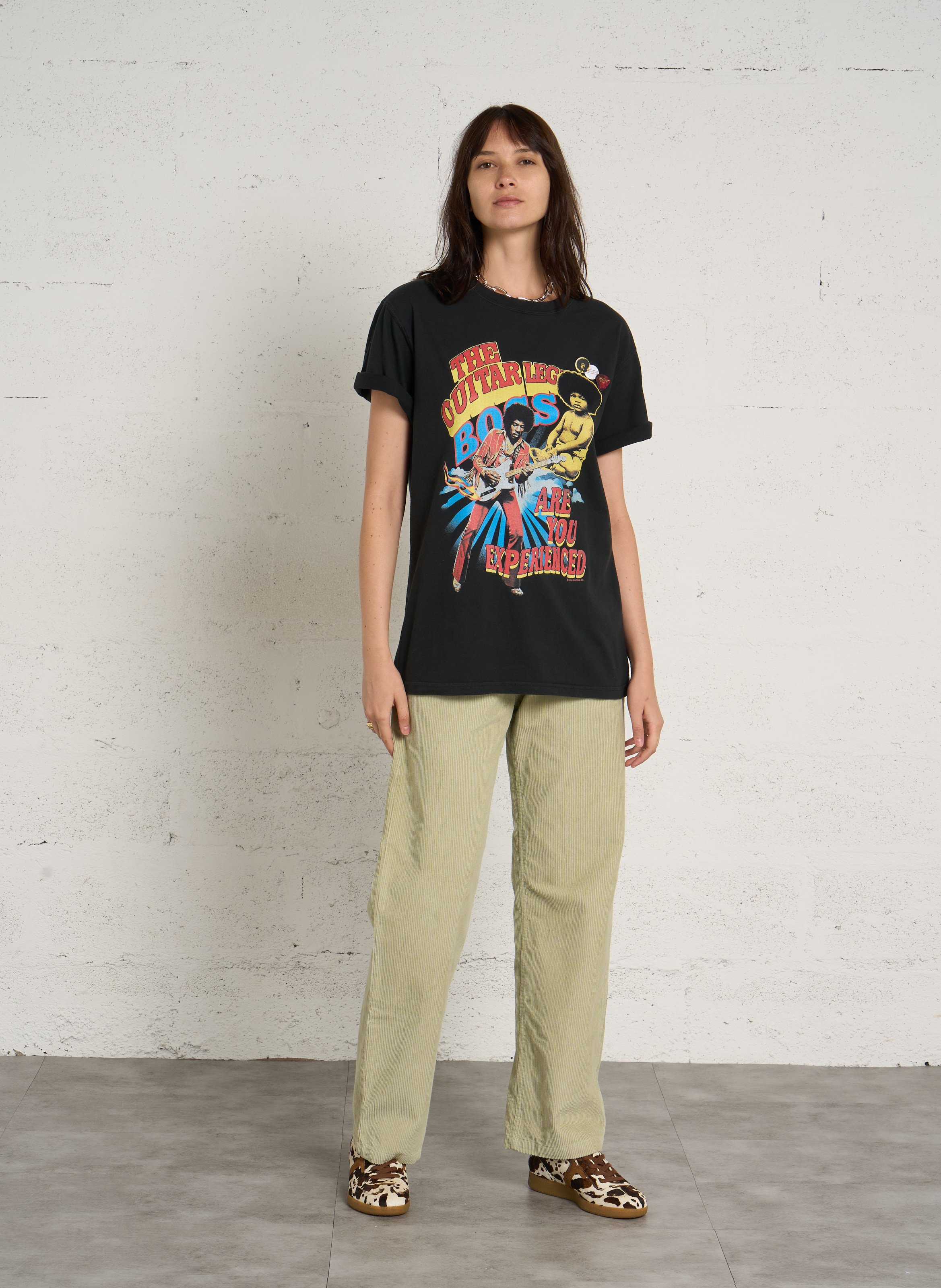 Tee-shirt imprimé en coton NEWTONE Noir