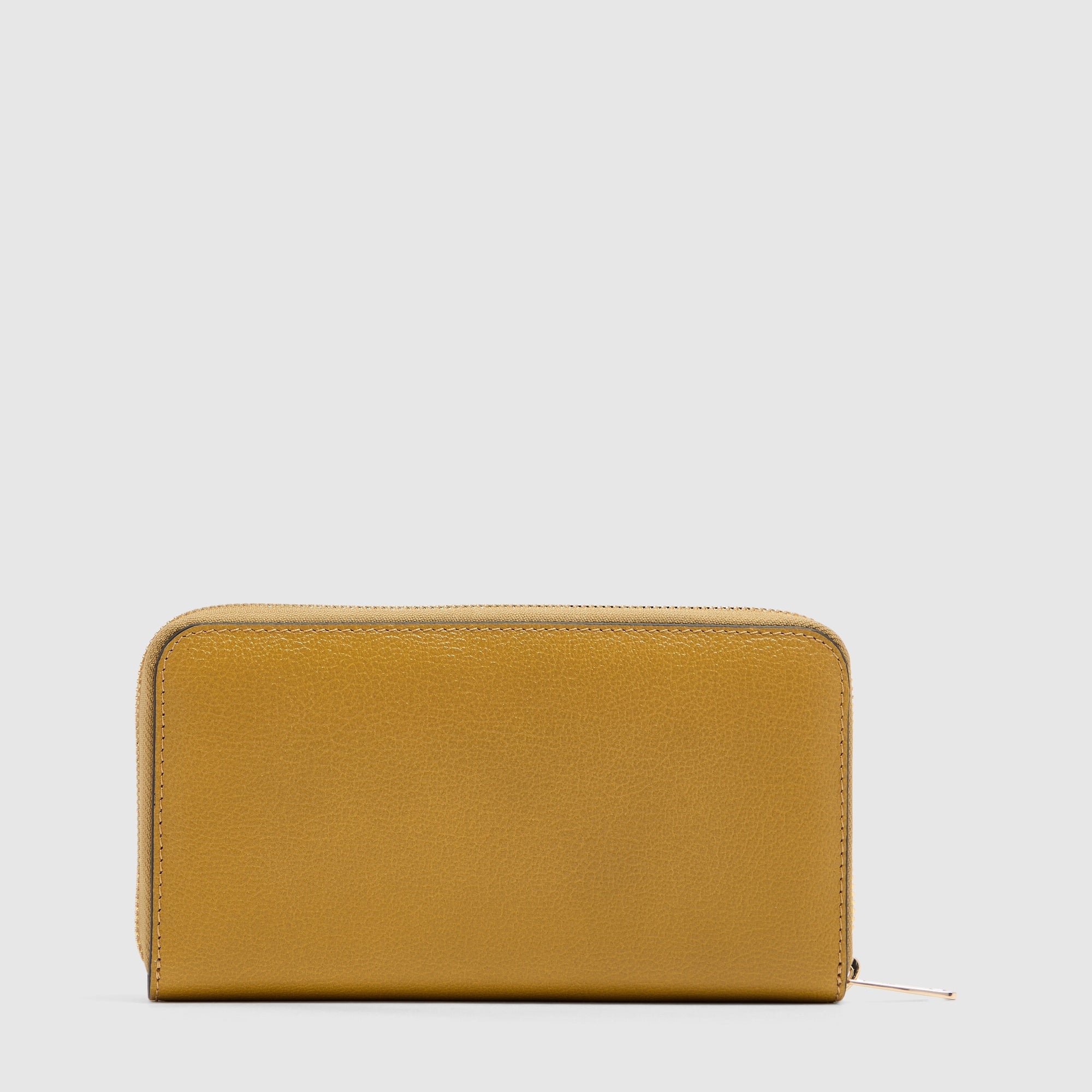 Women's zip-around wallet with four compartments PIQUADRO Yellow
