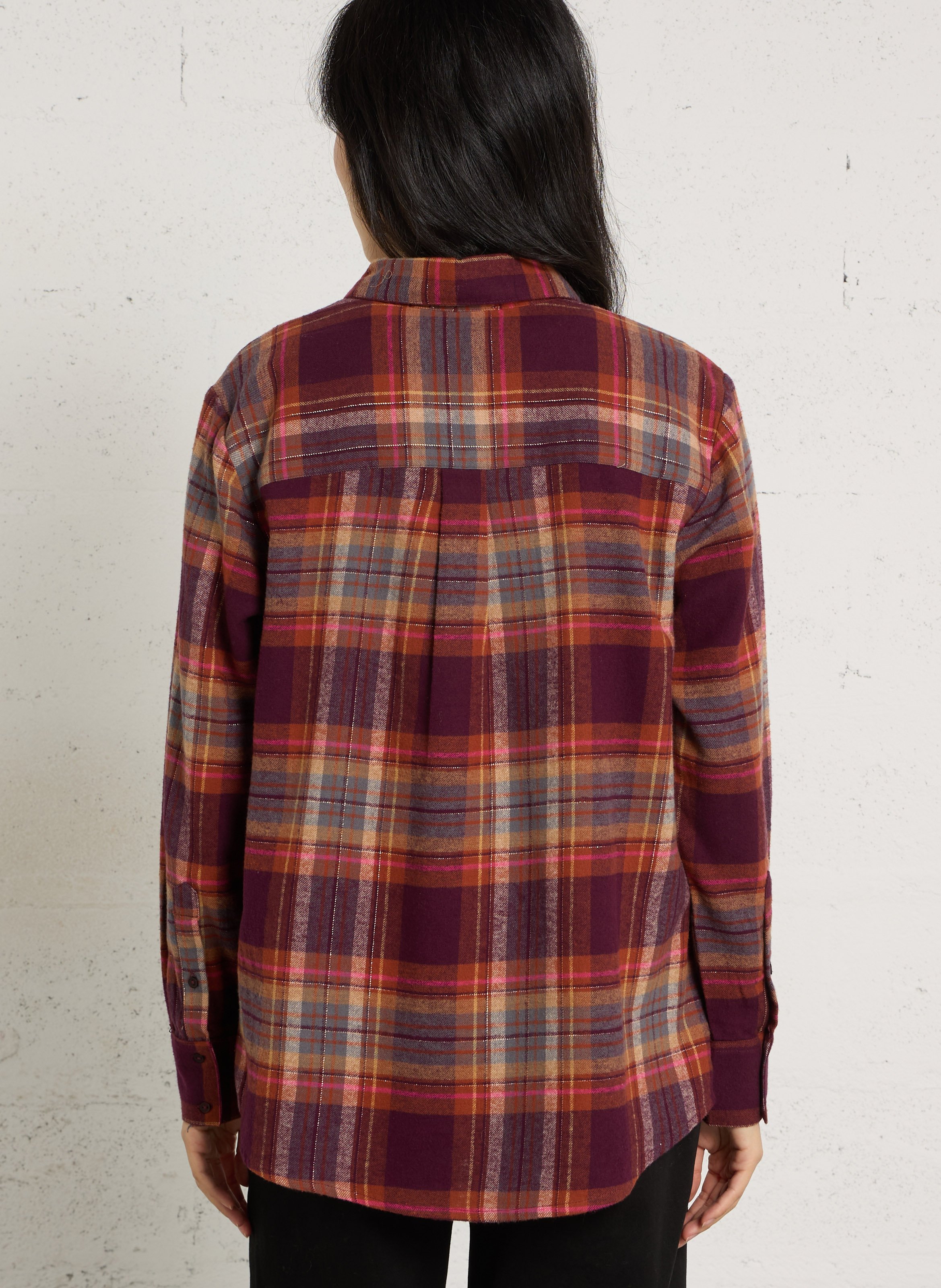 Chemise col classique en coton mélangé SUD EXPRESS Rouge