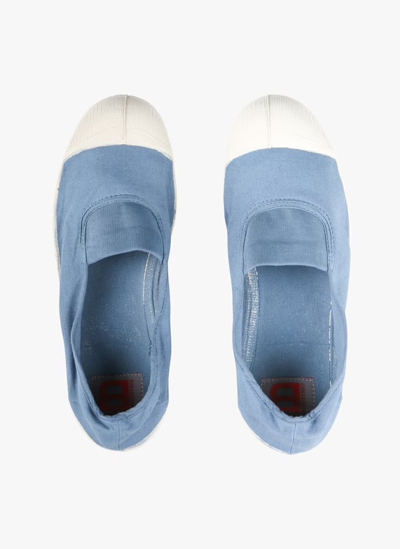 élastique Bensimon Vetement Femme Tennis à élastique En Toile