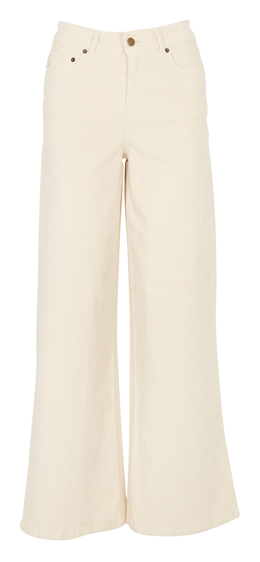 Wide-leg cotton-blend pants MAX&Co. White