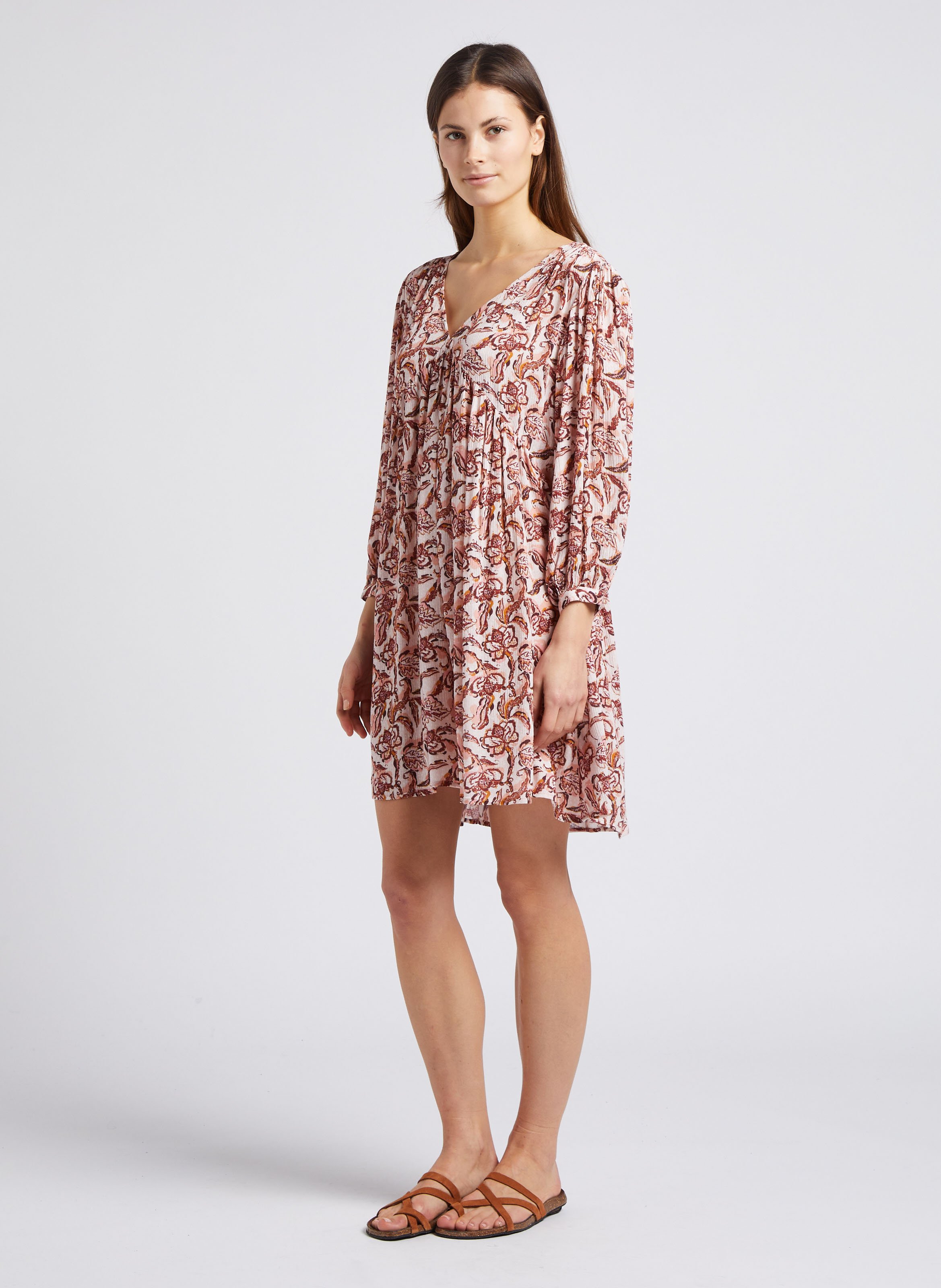 Short printed V-neck dress LA PETITE ETOILE Multicolored