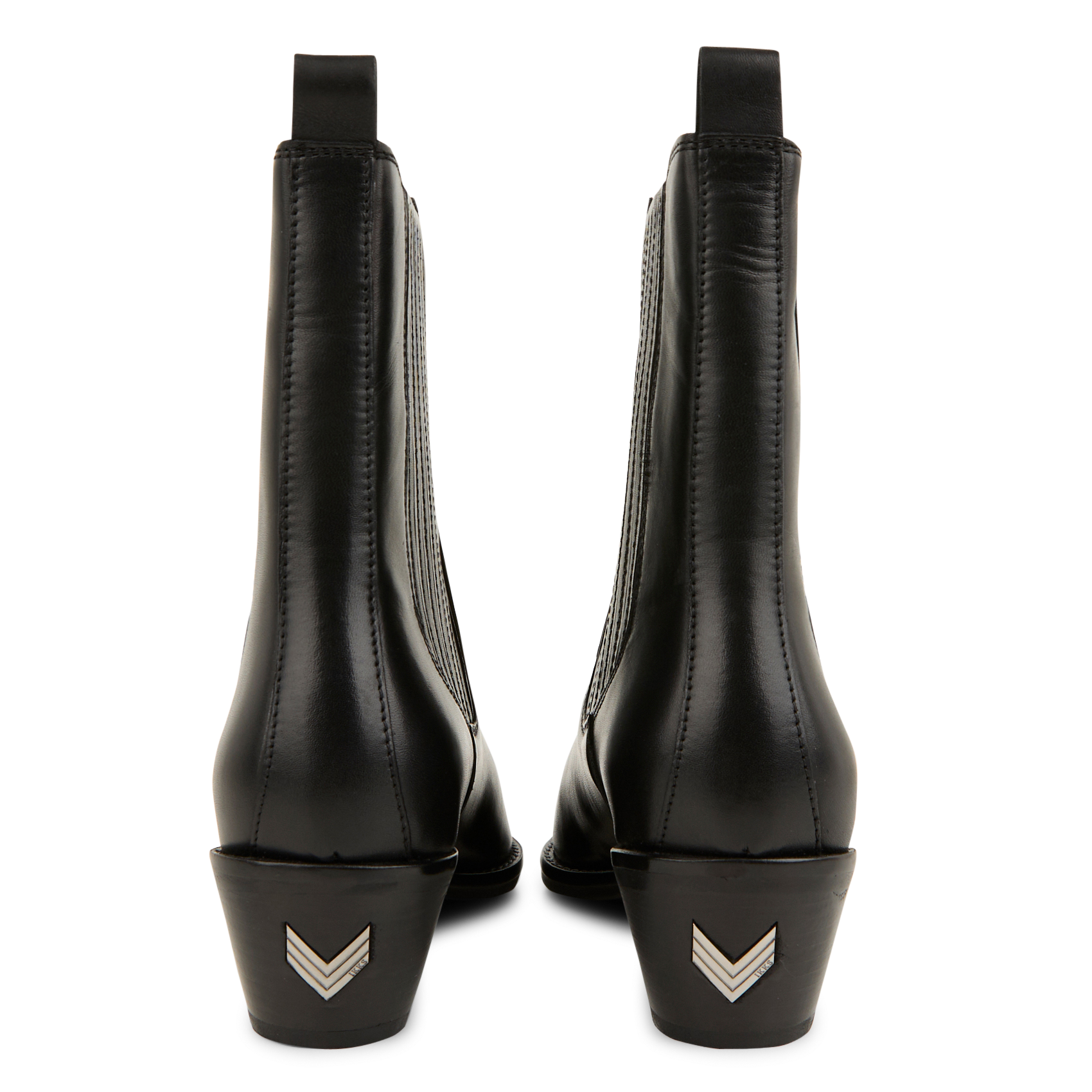 Cowboy boots with leather heels IKKS Black