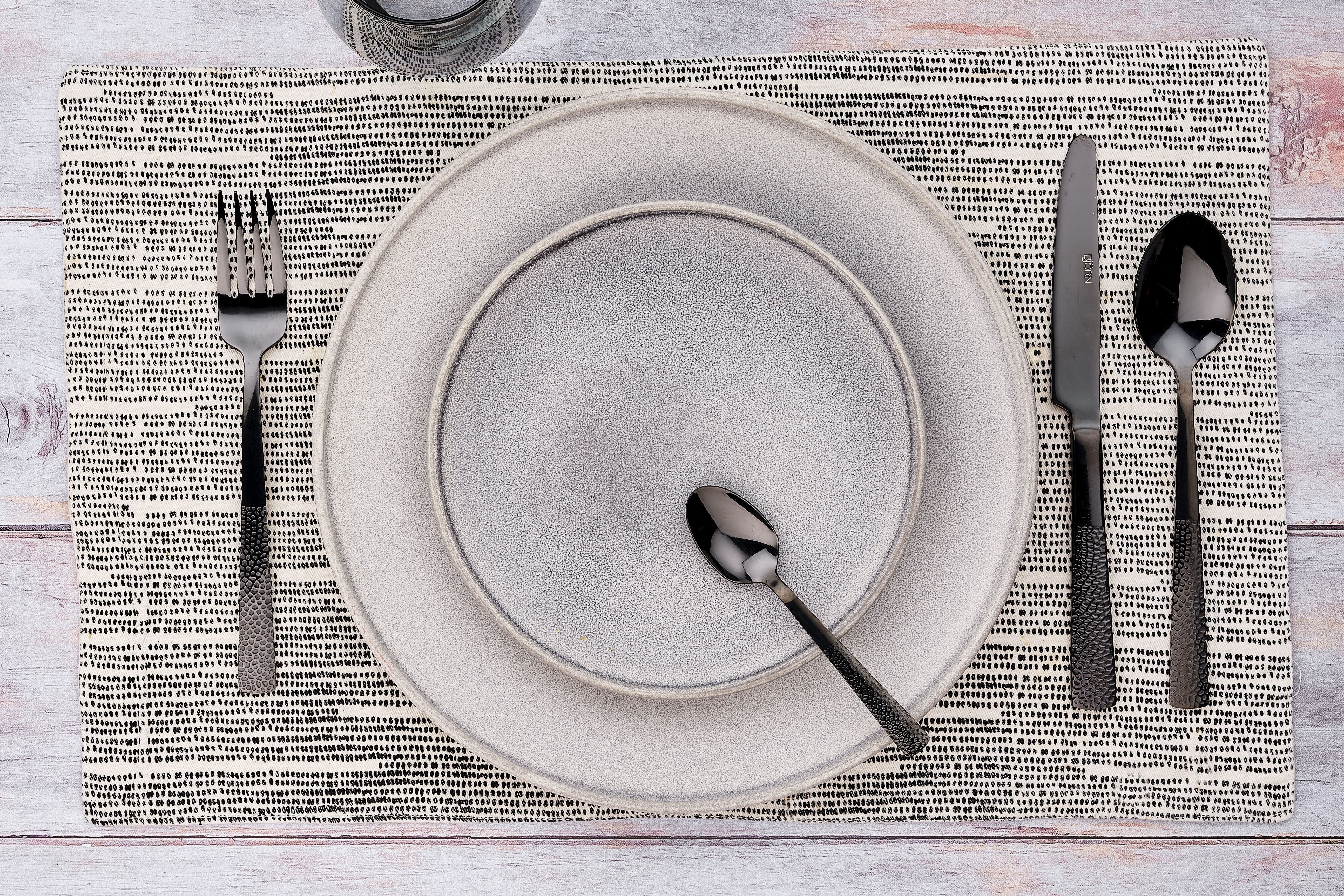 Finn - black set of 6 teaspoons BJORN Black