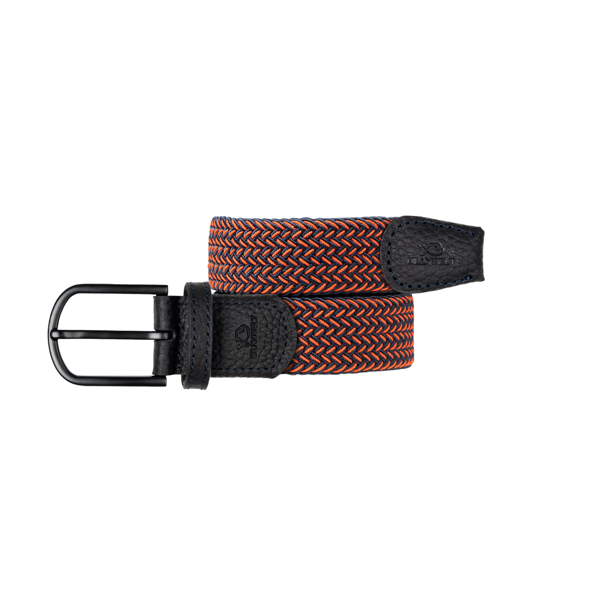 Multicolored braided elastic belt BILLYBELT Red