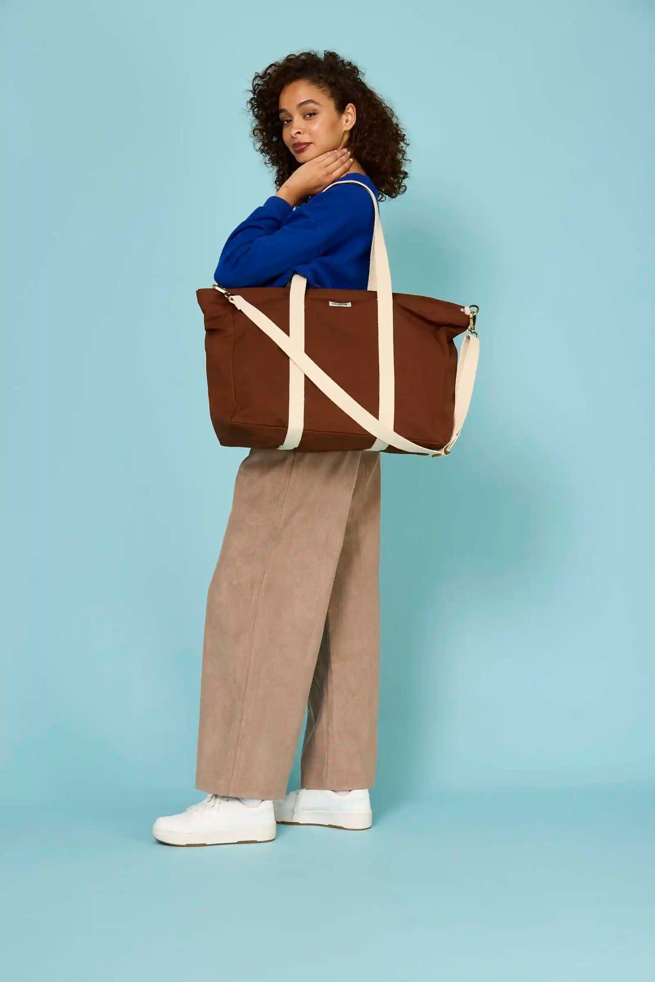 Cotton tote bag HINDBAG Brown