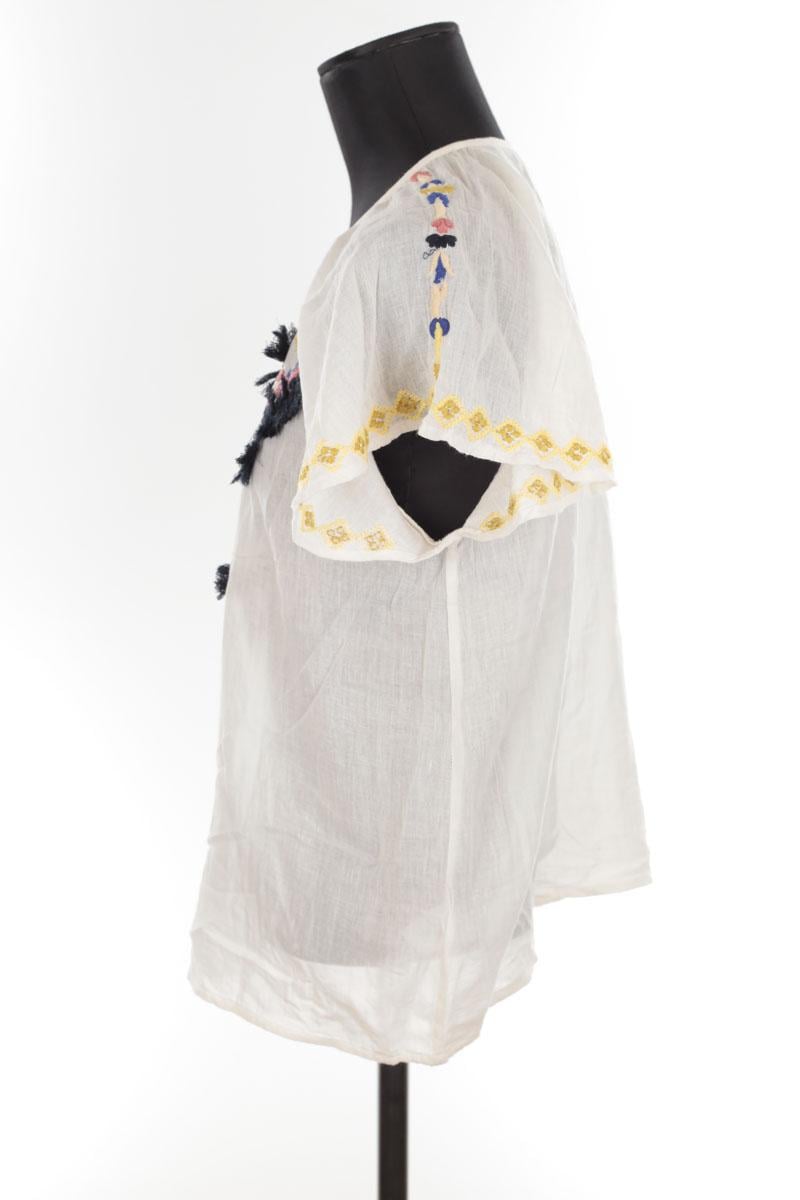 Cotton blouse ANTIK BATIK - Seconde Main White