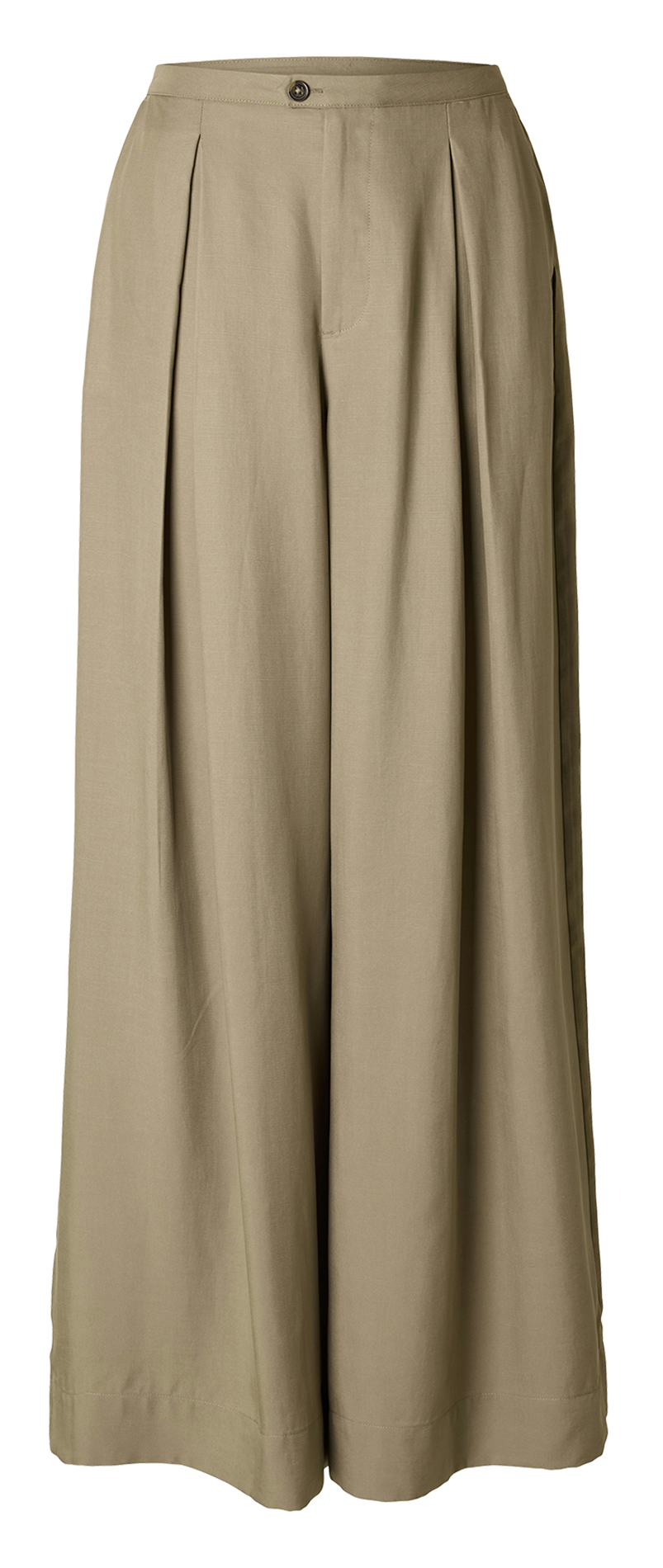 Pantalon large SELECTED Gris