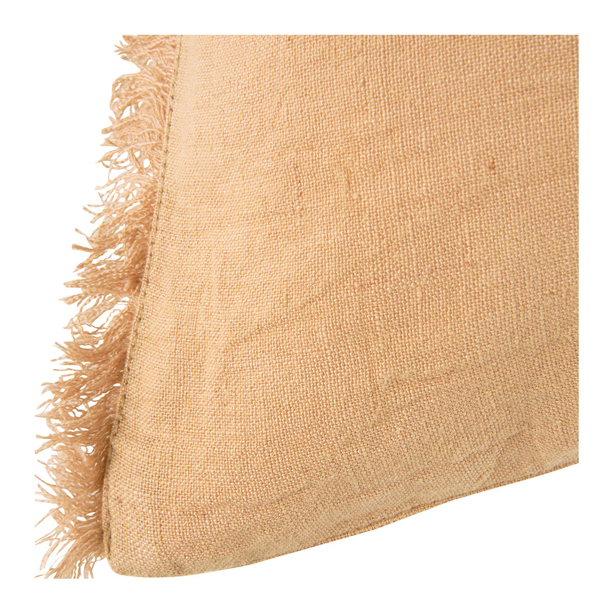 Chloé washed linen cushion cover BLANC D'IVOIRE Orange