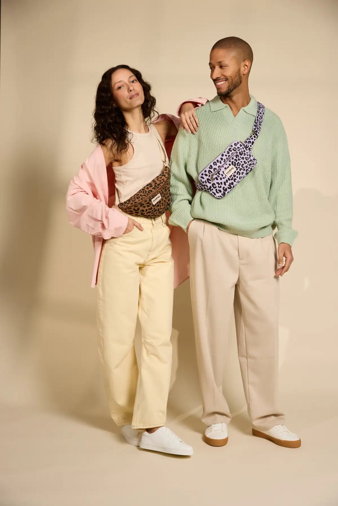 Cotton waist bag HINDBAG Purple