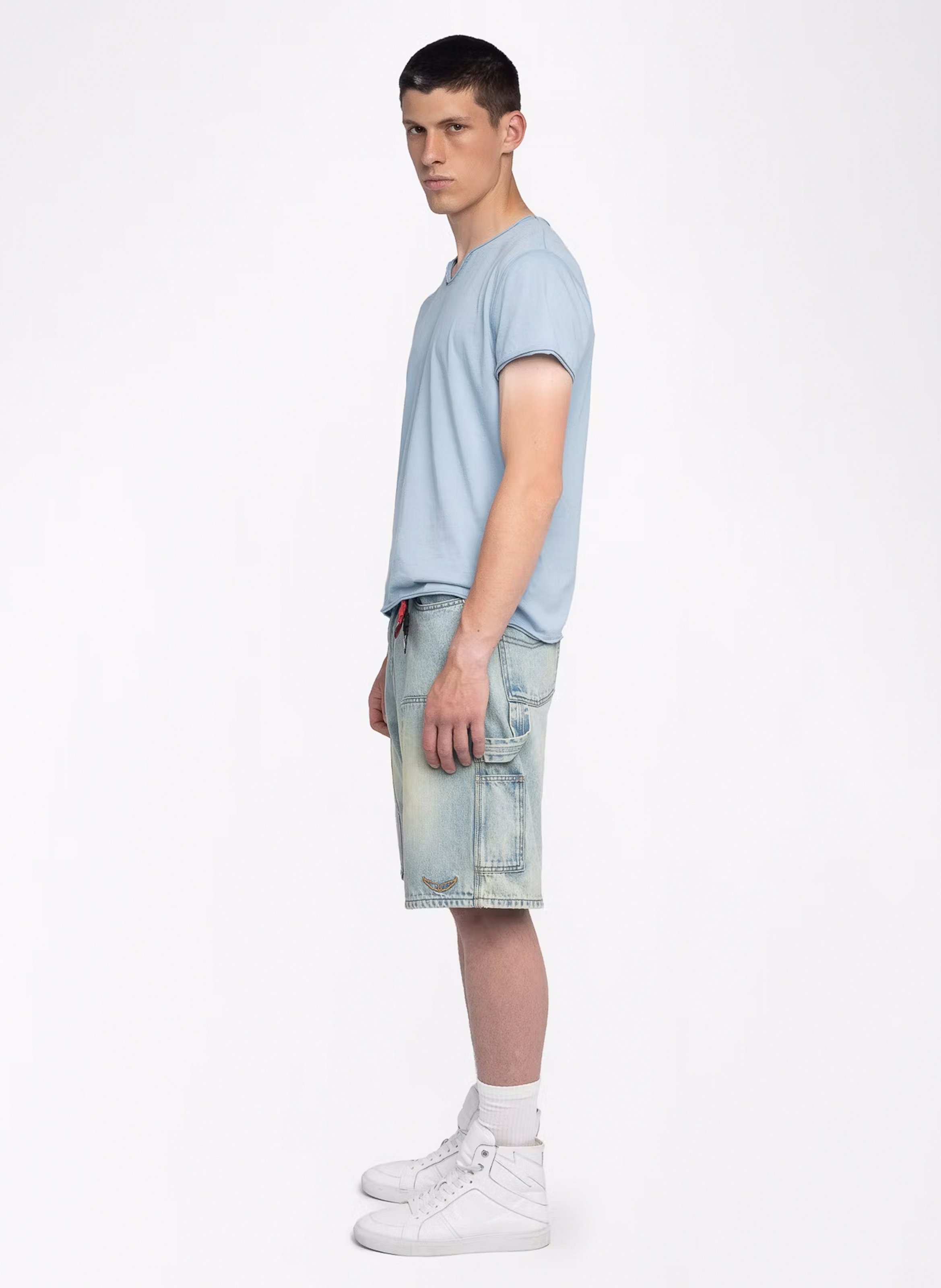 Tee-shirt droit en coton ZADIG&amp;VOLTAIRE Bleu