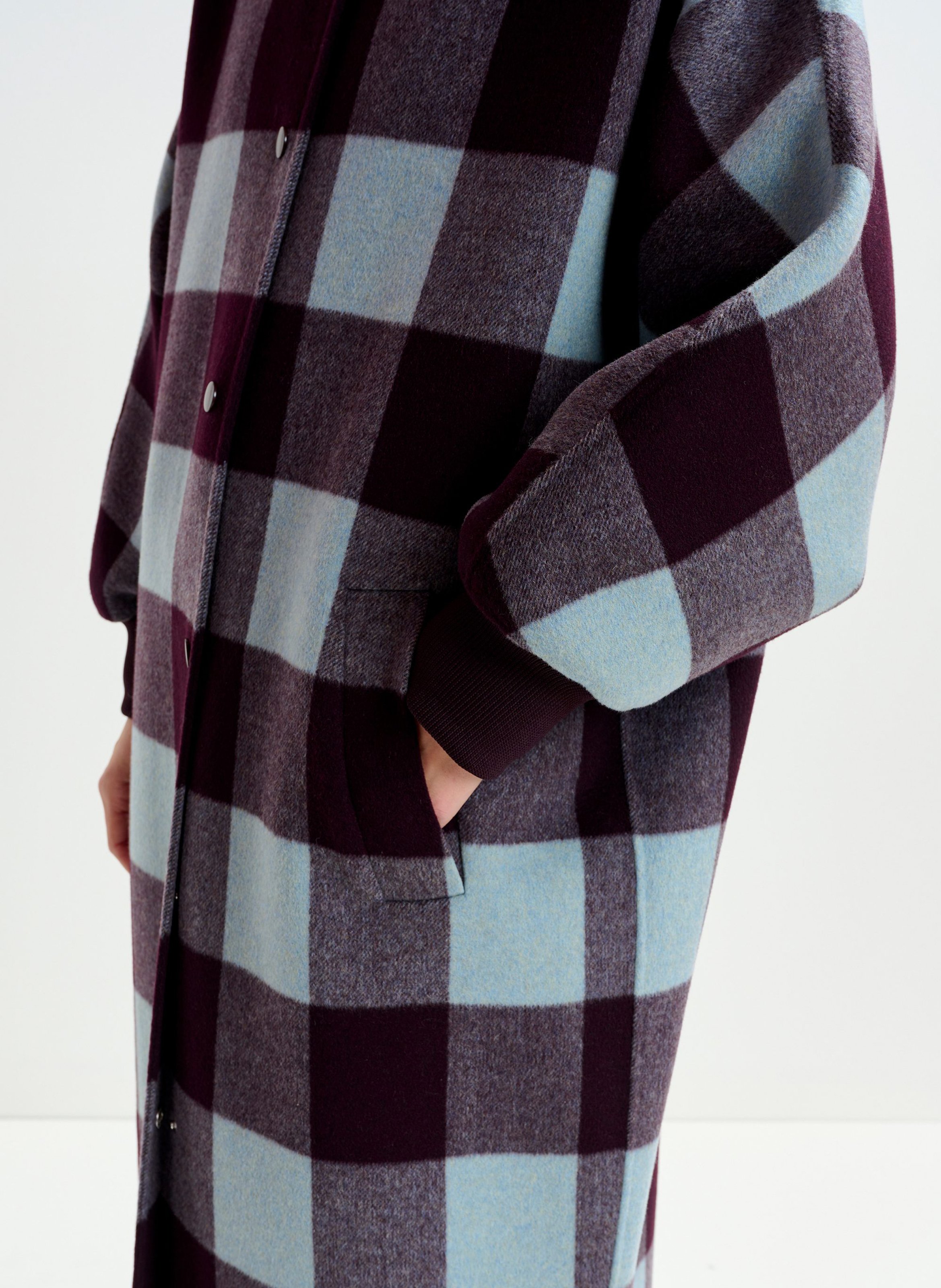 Manteau col teddy en laine  ESSENTIEL ANTWERP Marron