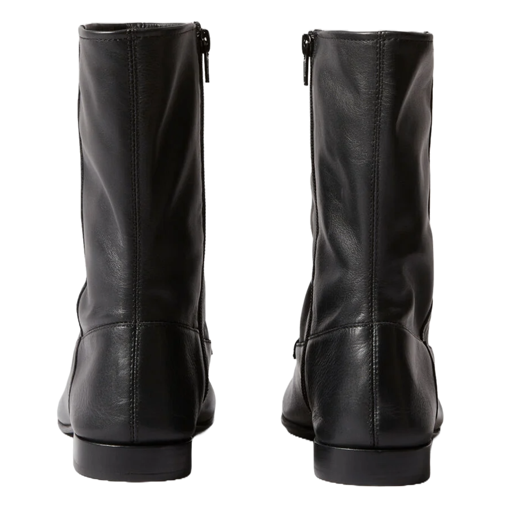 Bottines zippées en cuir CLAUDIE PIERLOT Noir