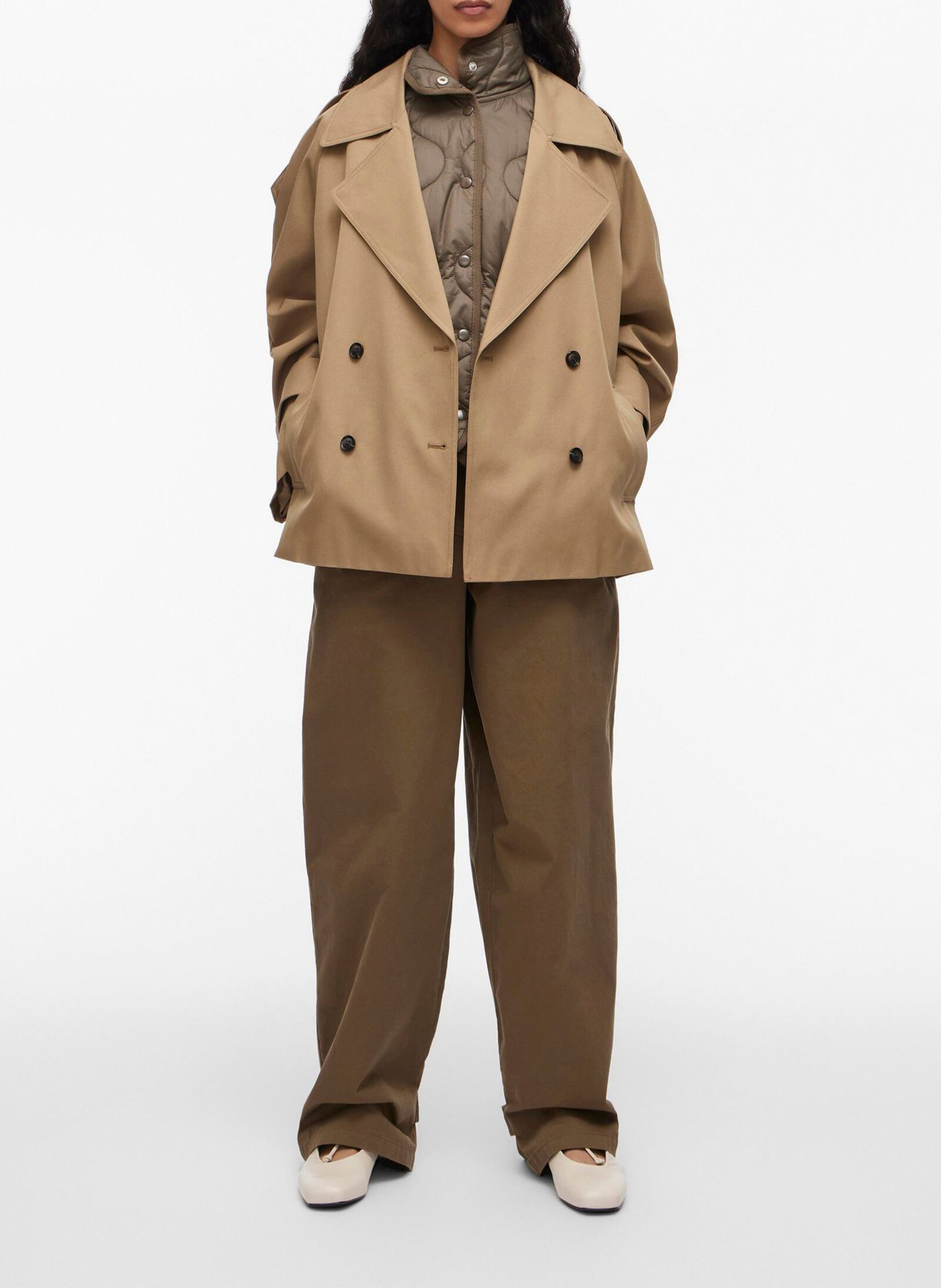 Trench droit ROUGE EDIT Marron