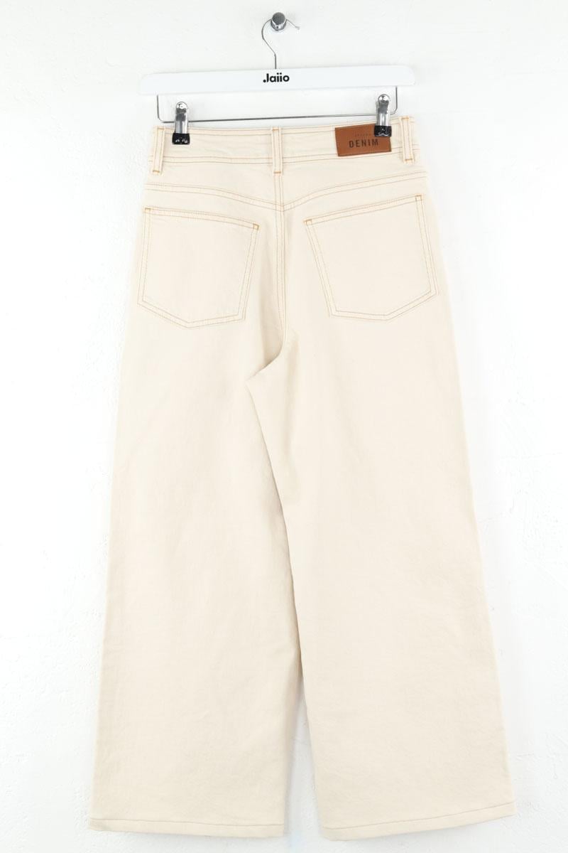 Wide-leg cotton jeans SEZANE - Seconde main Beige