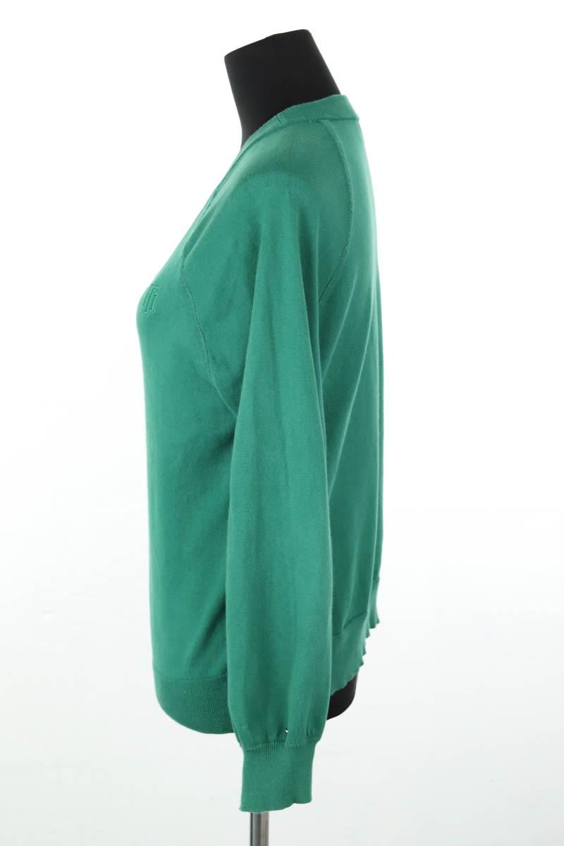 Cotton sweater TOMMY HILFIGER - SECONDE MAIN Green
