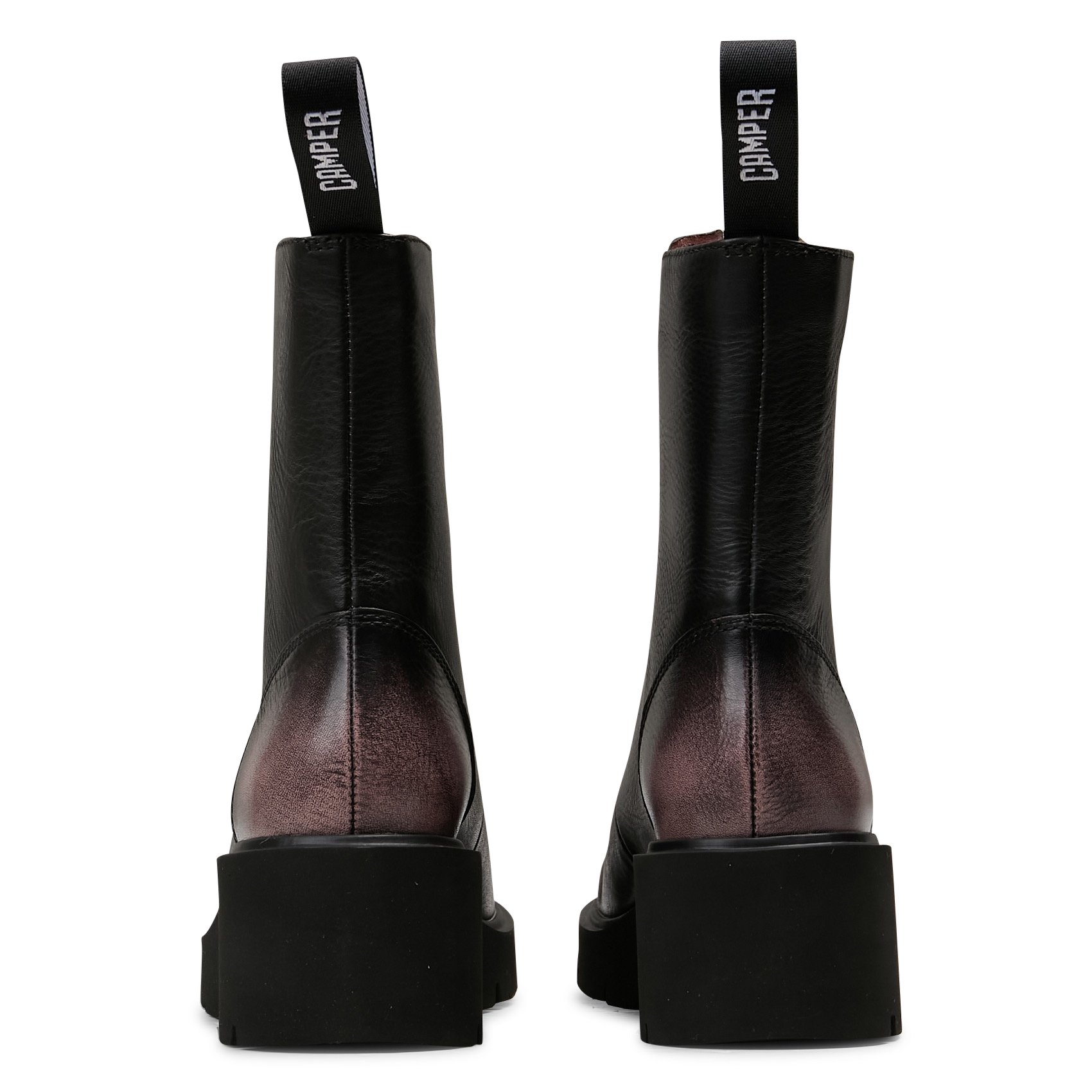 Bottes mi-hautes zippées en cuir CAMPER Multicolore