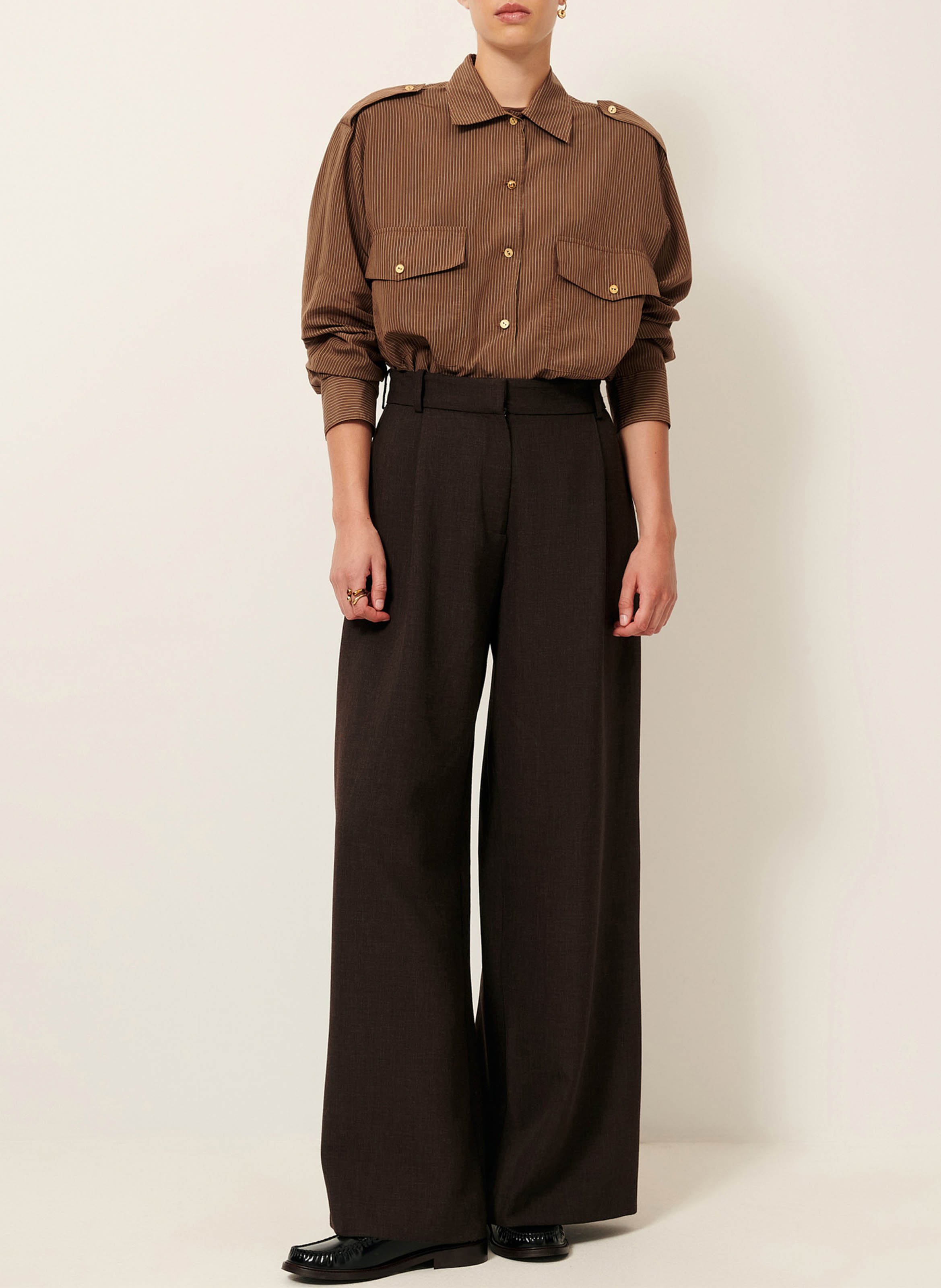 Chemise  col classique  SESSUN Beige