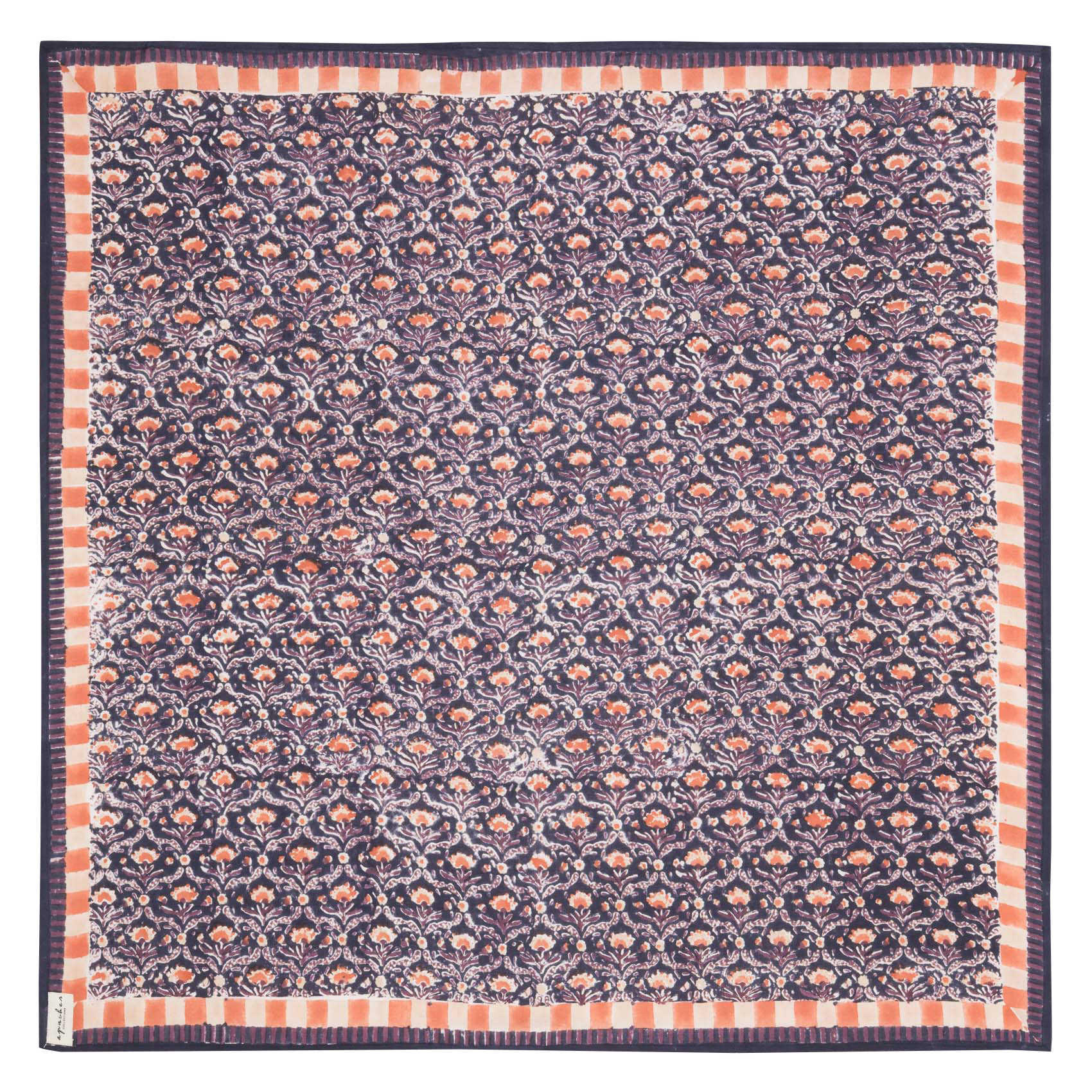 Cotton scarf APACHES COLLECTIONS Blue