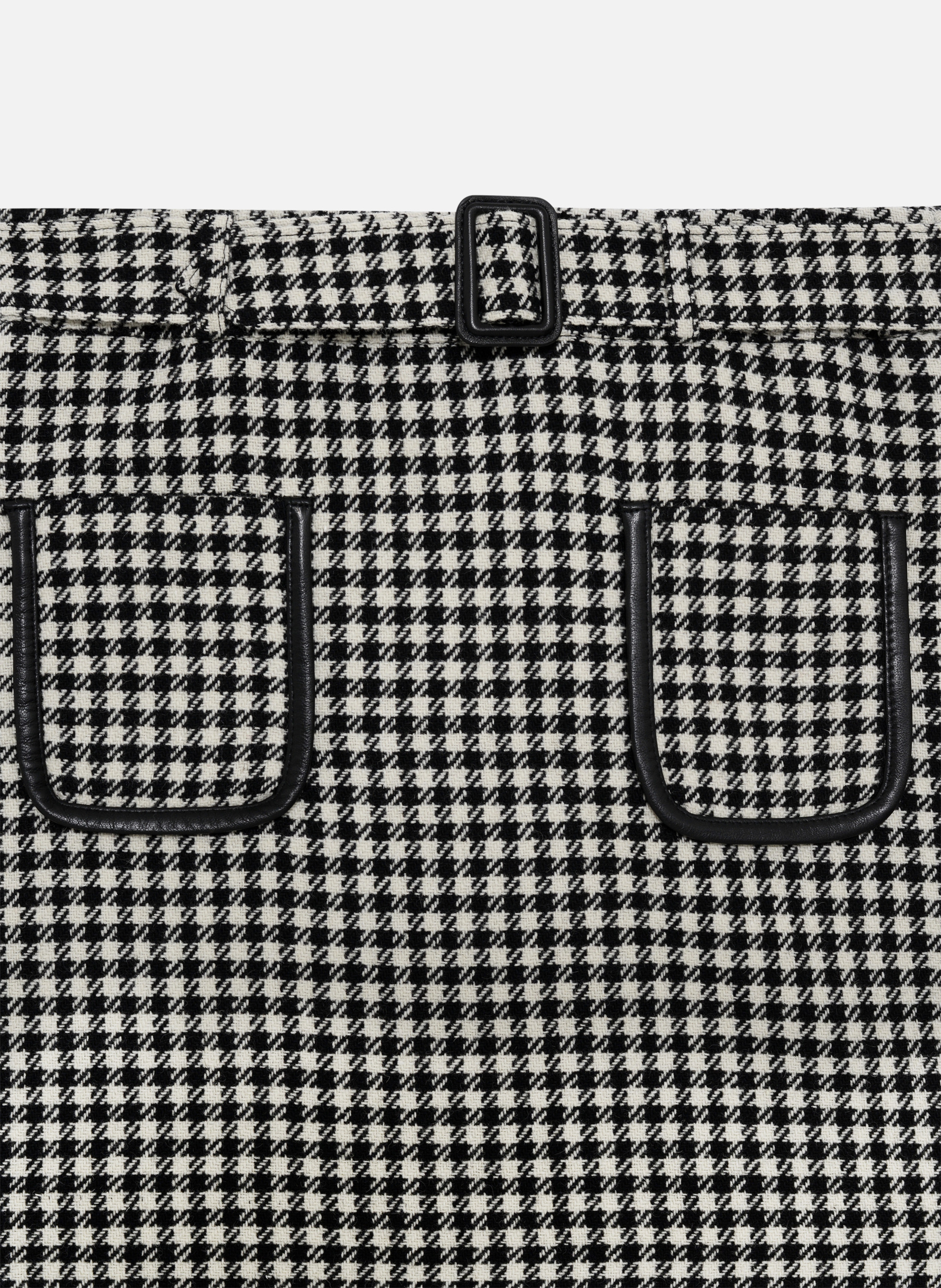 Short houndstooth skirt THE KOOPLES Black