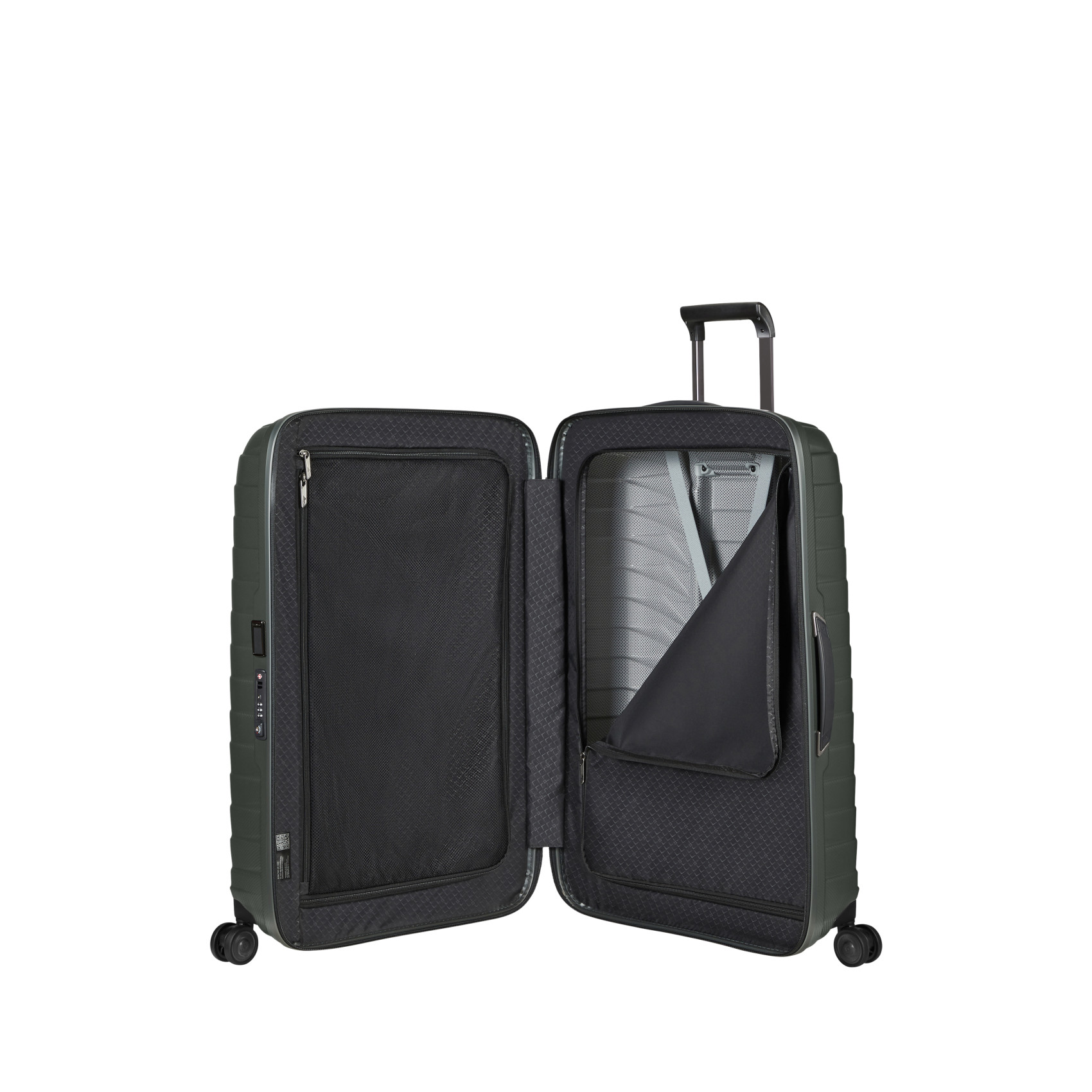 Proxis suitcase 4 wheels size xl Black