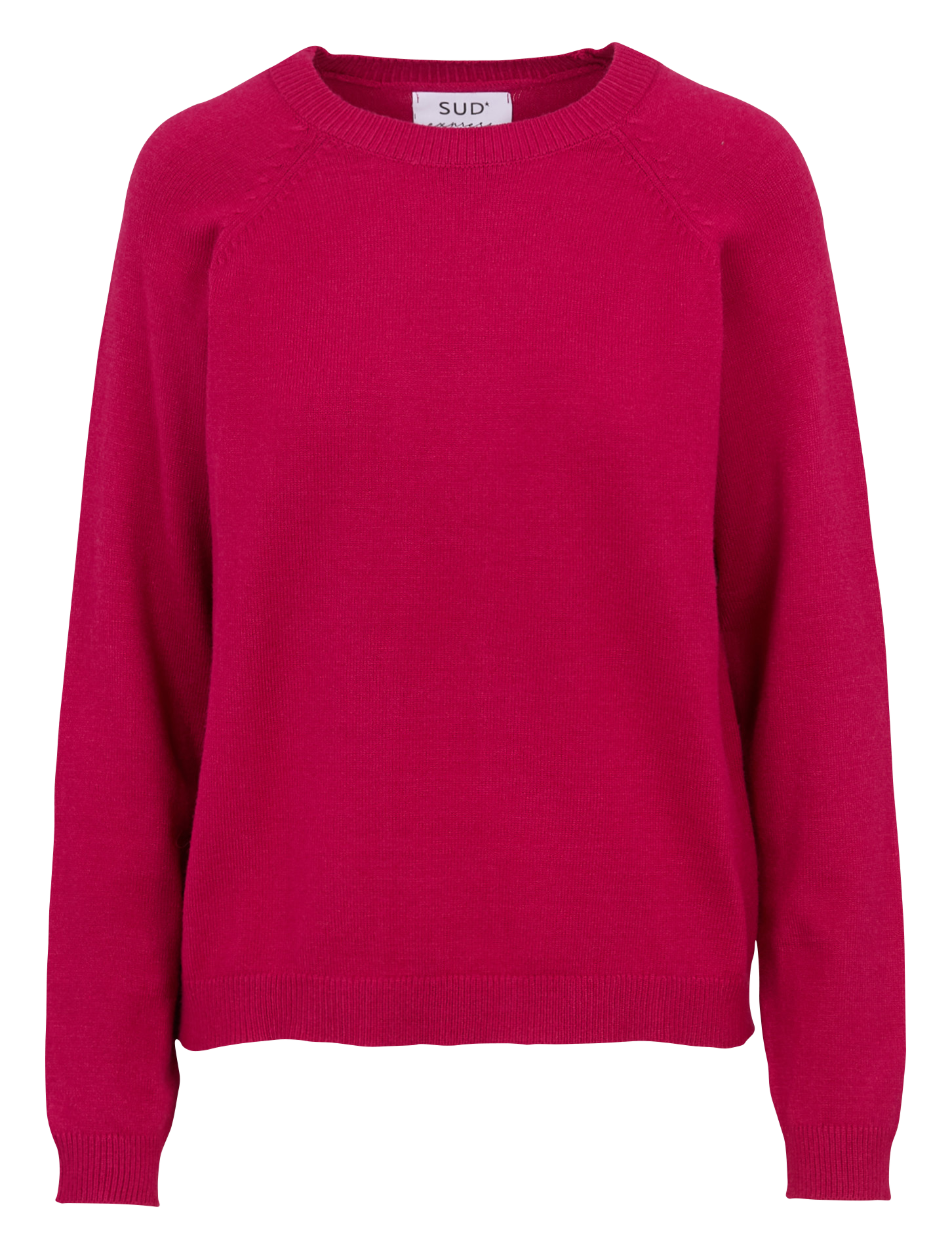 Oversize round-neck knit sweater SUD EXPRESS Red