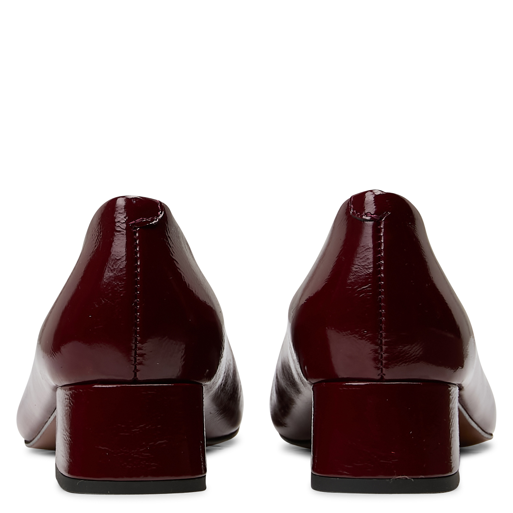 Ballerines à talons en cuir verni JB MARTIN Rouge