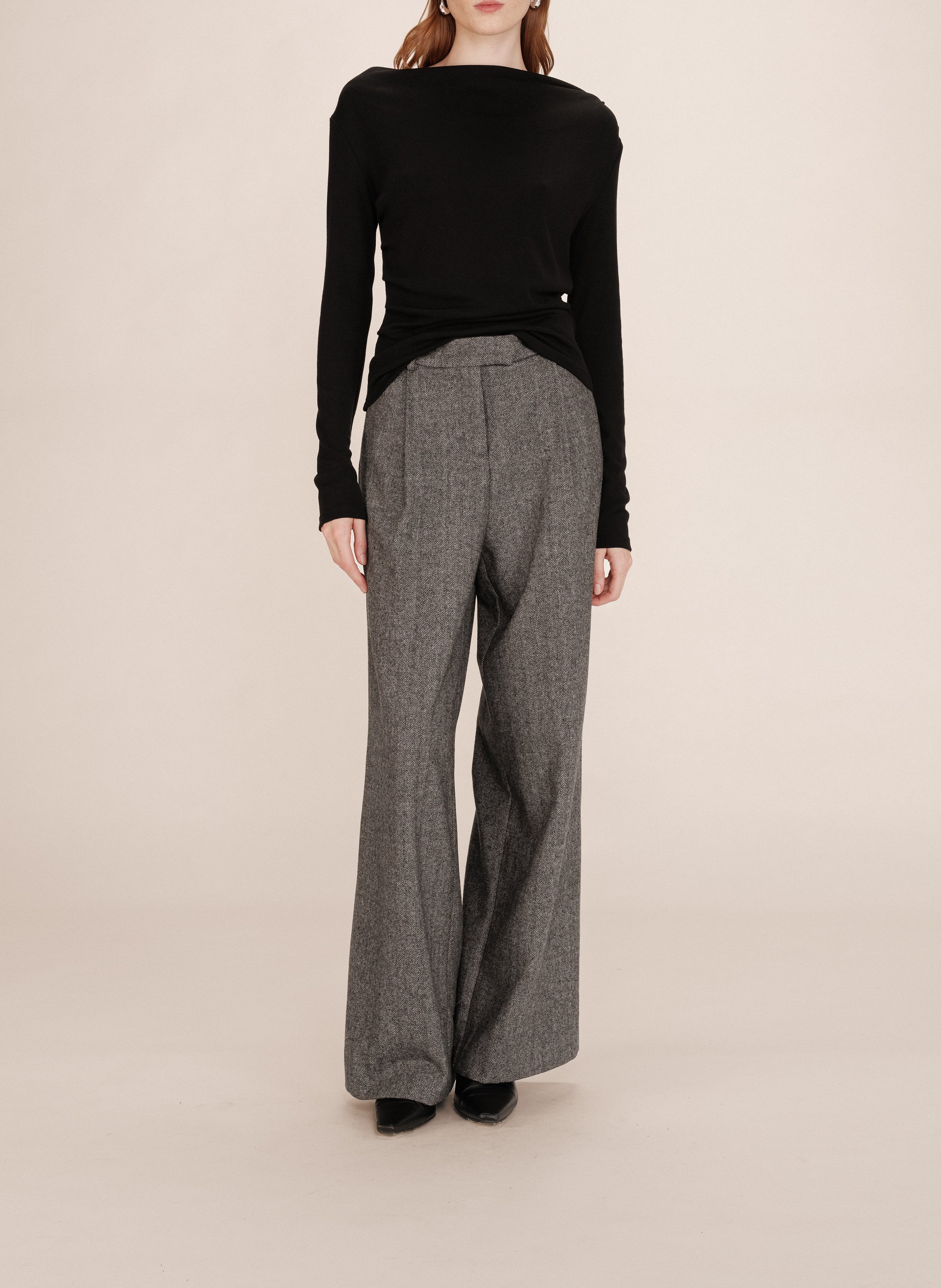 Broekpak van gemengde wol GRACE ET MILA Grijs