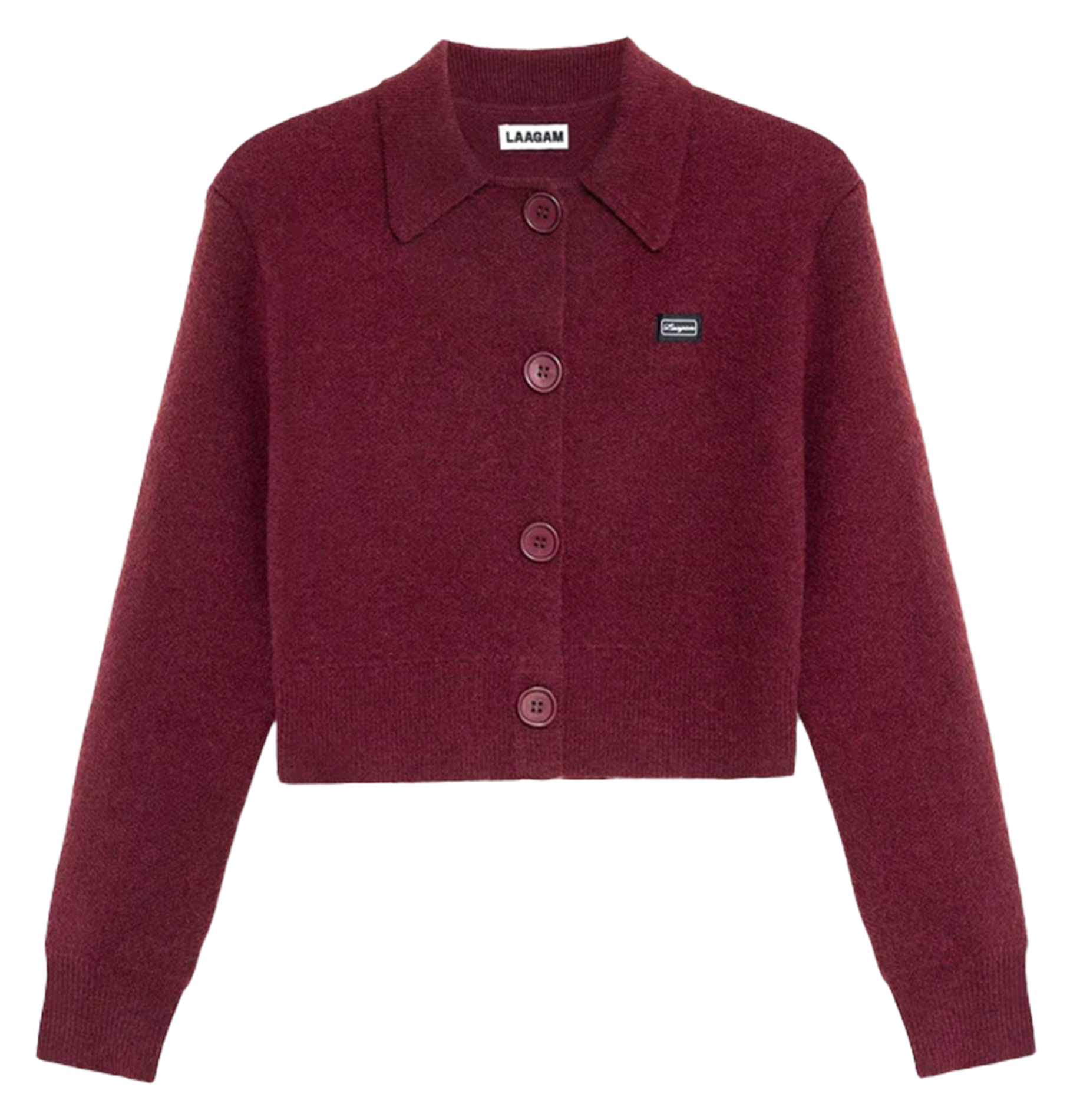 Cardigan with classic collar LAAGAM Red