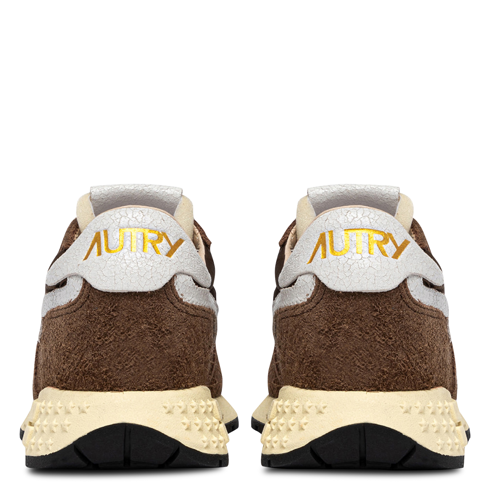 Baskets basses à lacets AUTRY Marron