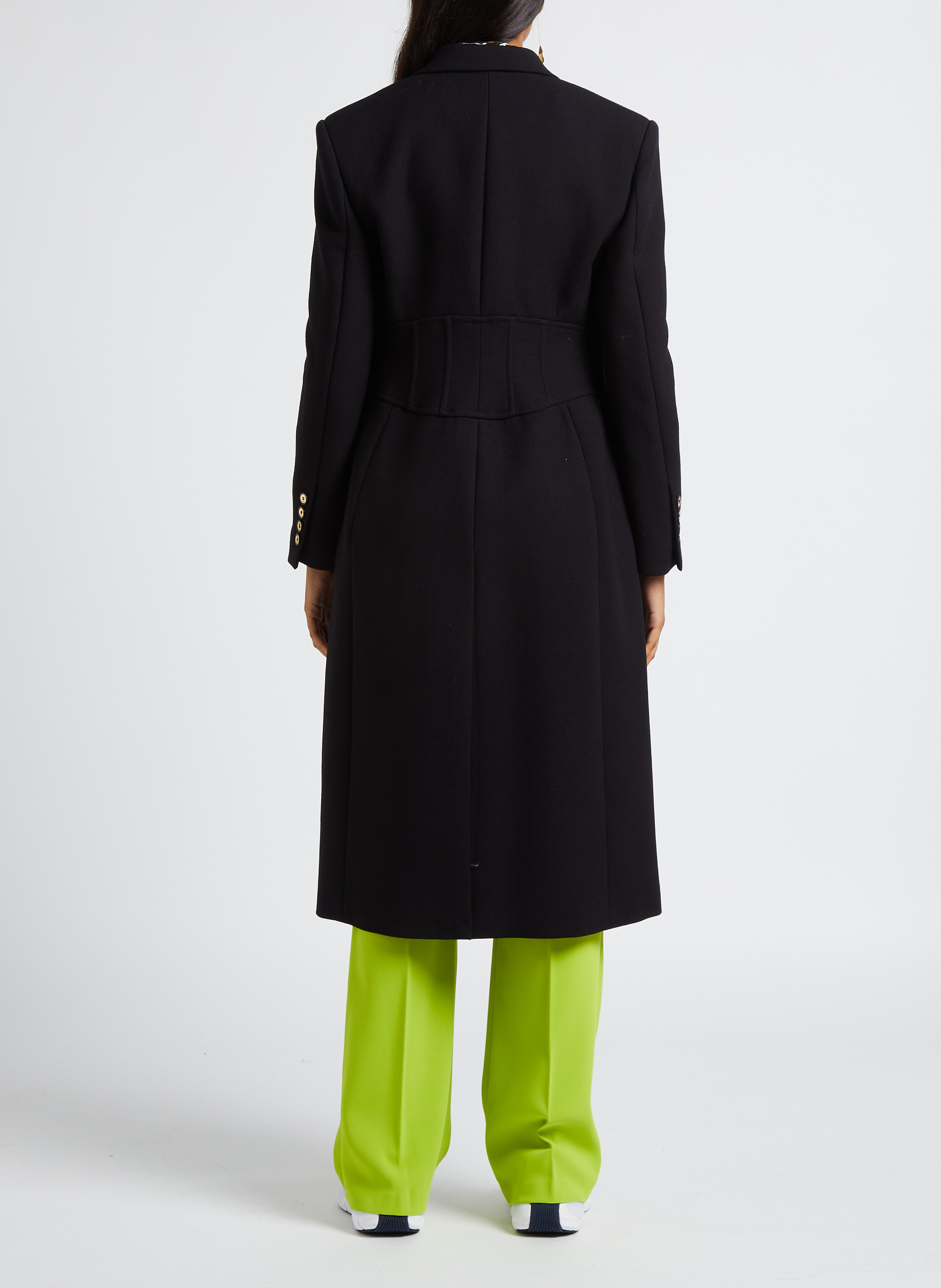 High-waisted flared pants PINKO Yellow