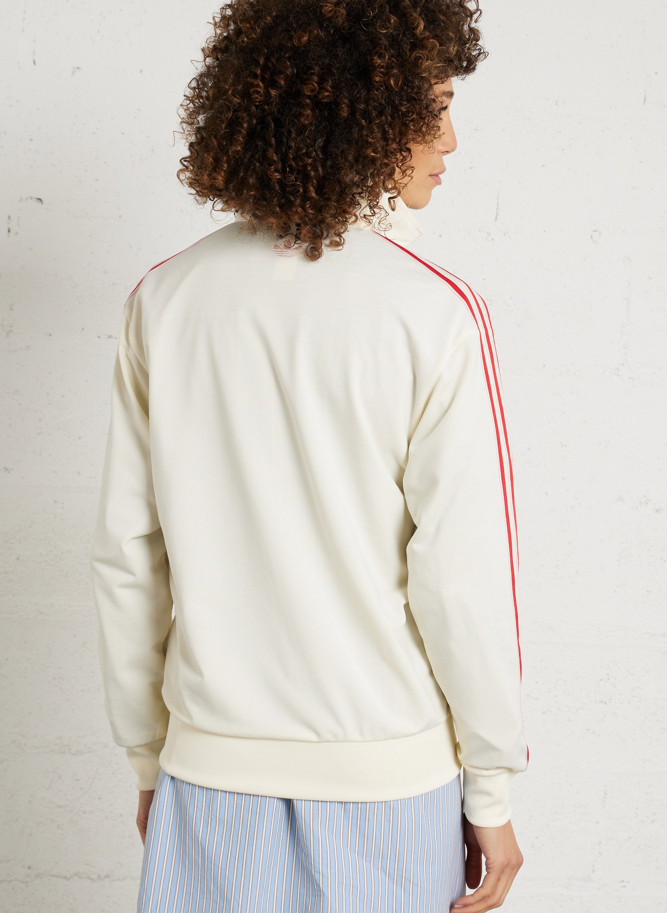 High-neck jacket ADIDAS White