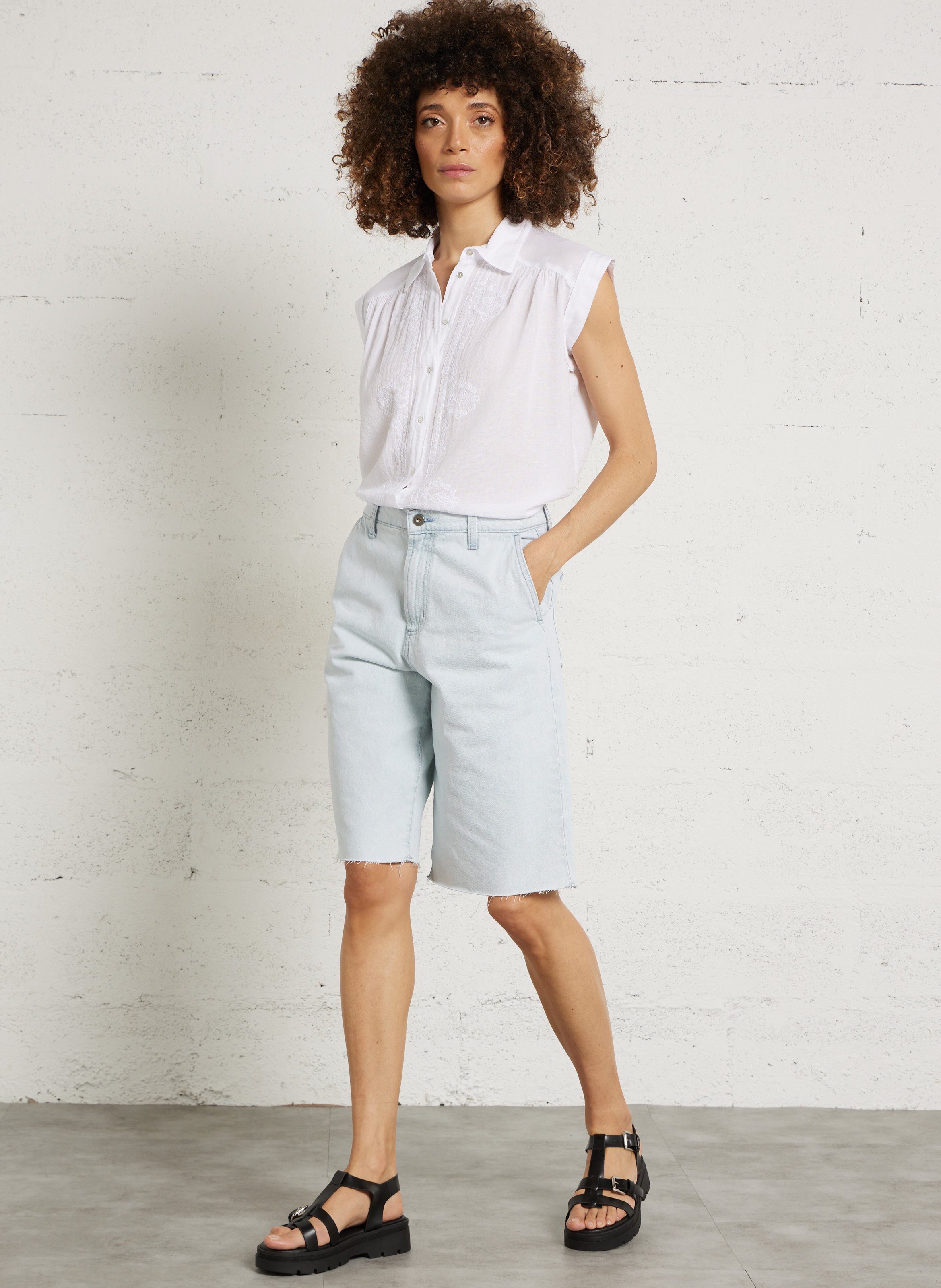 Riemchensandalen aus Leder JB MARTIN Schwarz