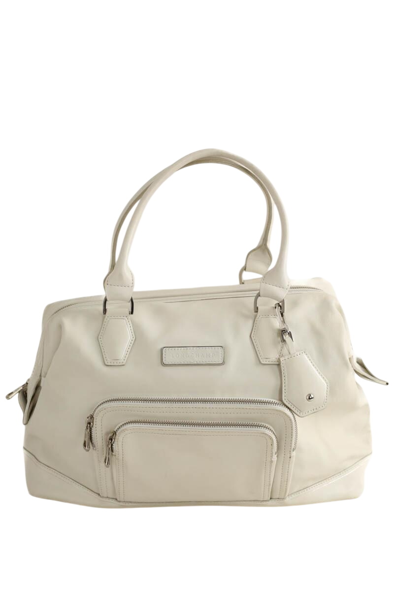 Cabas LONGCHAMP - Seconde Main Blanc