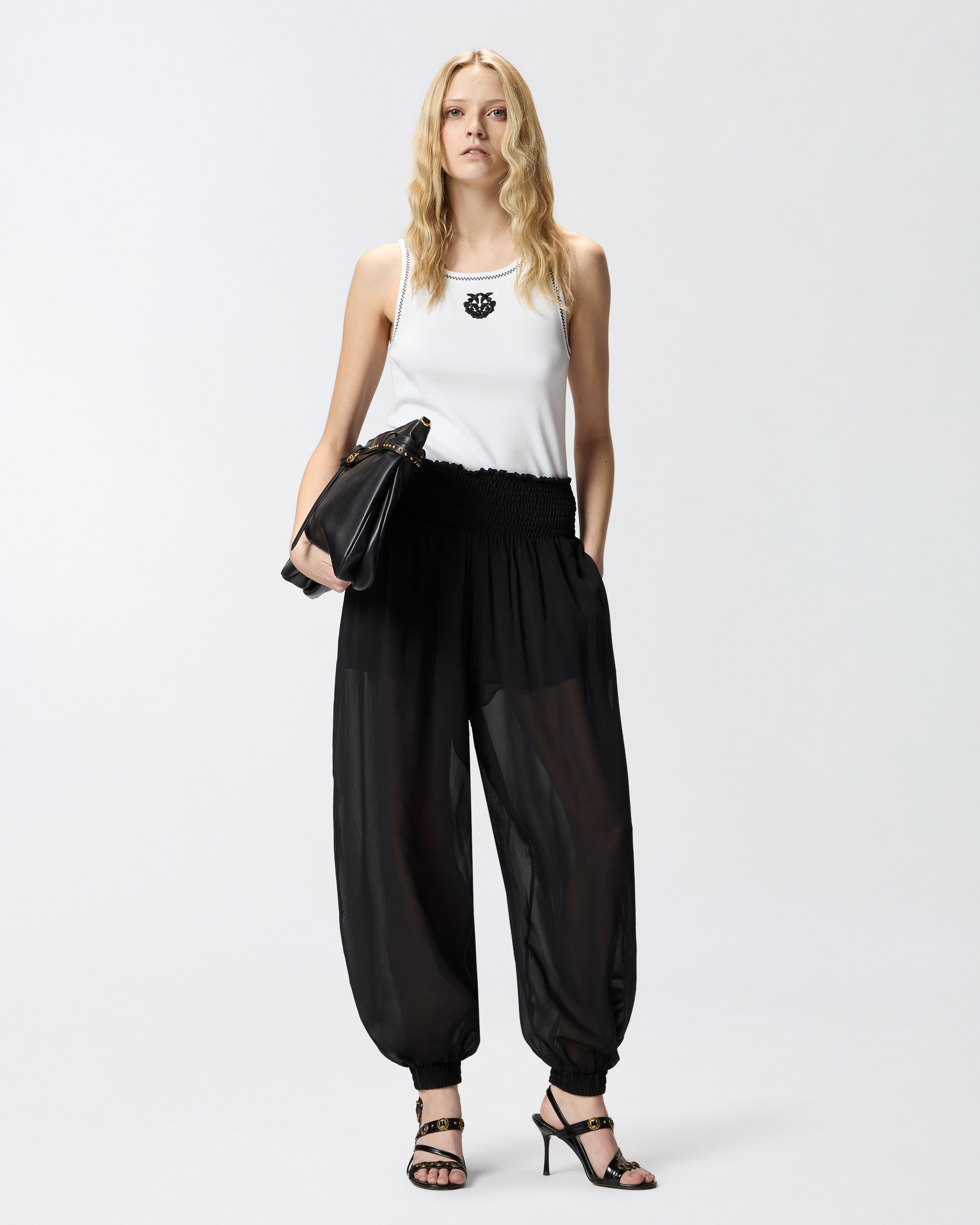 Pantalon léger et fluide PINKO Noir
