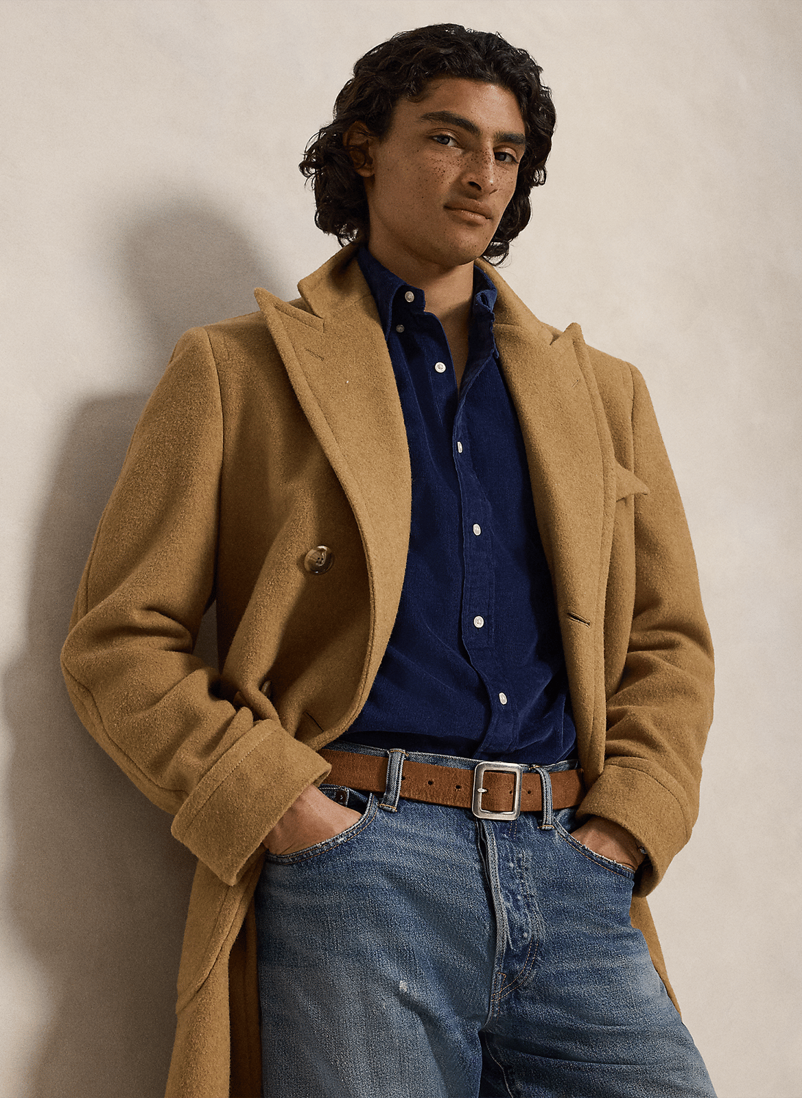 Regular-fit corduroy shirt with button-down collar POLO RALPH LAUREN Blue