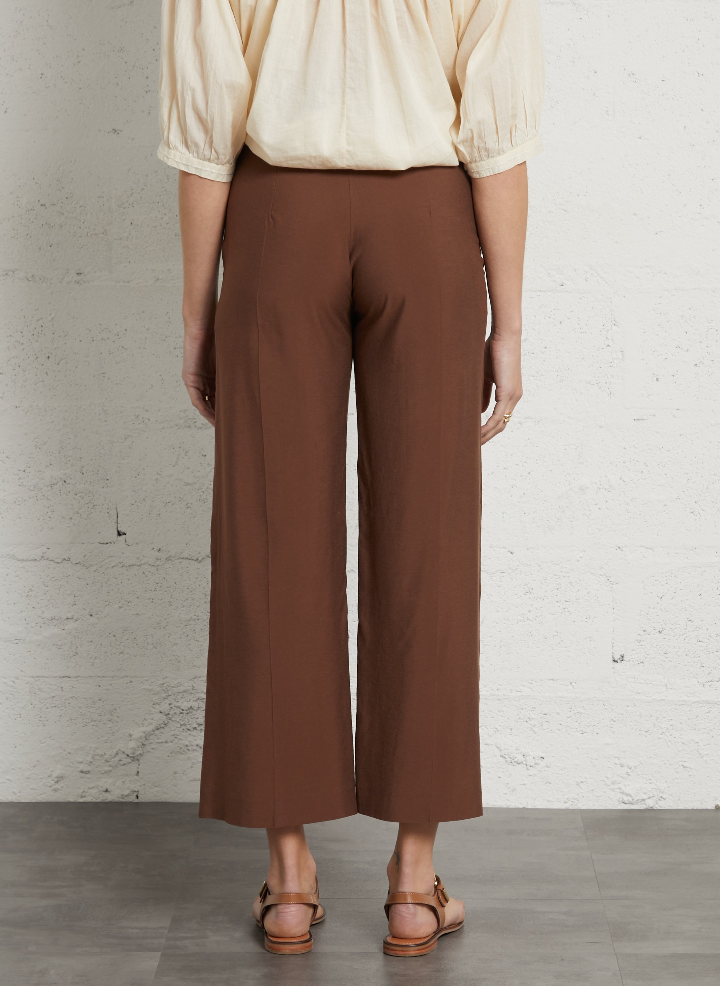 Wijde broek MASSCOB Bruin