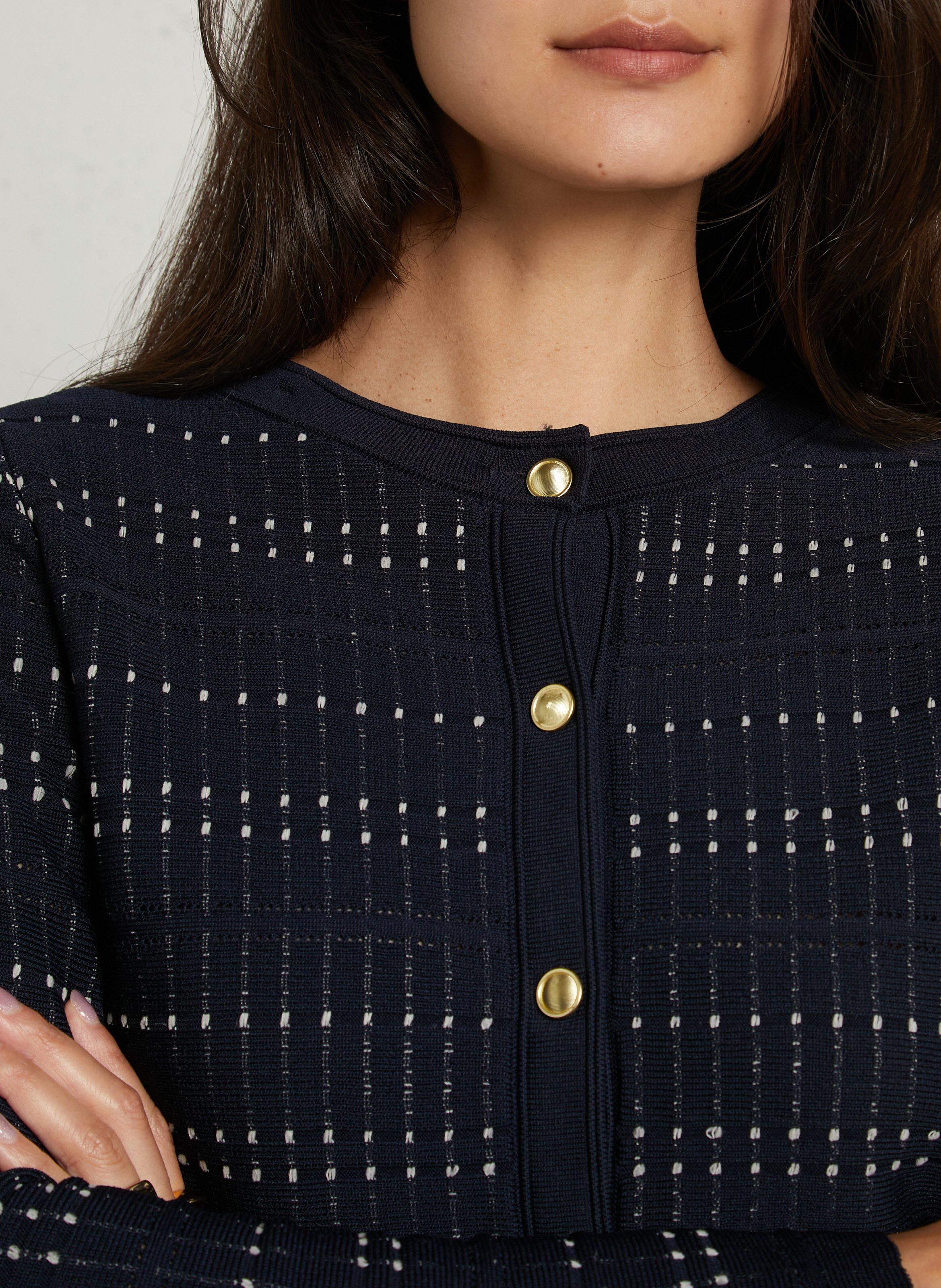 Gilet col rond SUNCOO Bleu